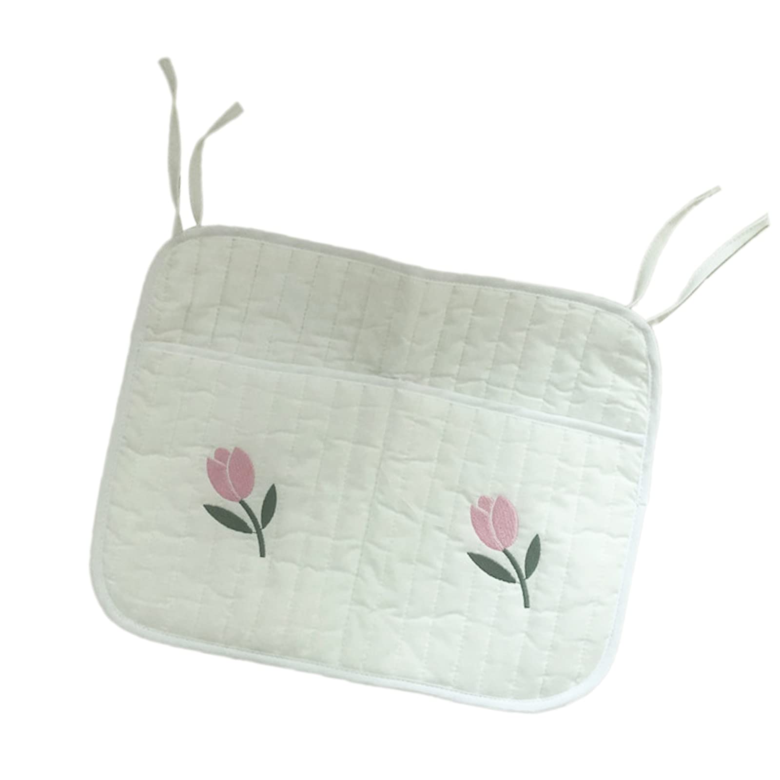 Petyoung Baby Stroller Hanging Organizer Bag - Cotton Linen Diaper & Toy Storage Pocket for Newborn Crib, Stroller & Bed Rails | Perfect for Nursery Organization & On-the-Go Parenting