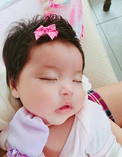 Mini Hair Bows for Baby Girls - Soft Infant Hair Accessories for Shower Gifts & Daily Use