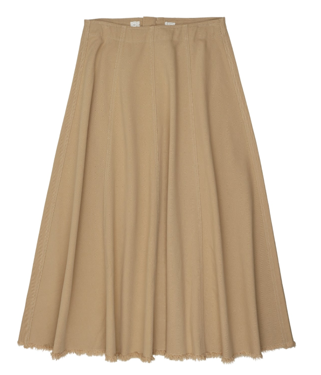 COCO BLANC Denim Paneled Skirt for Women - High Waist A-Line Skirt with Unique Design, Size 10-20Y - Perfect for Casual Outfits, Parties, and Date Nights