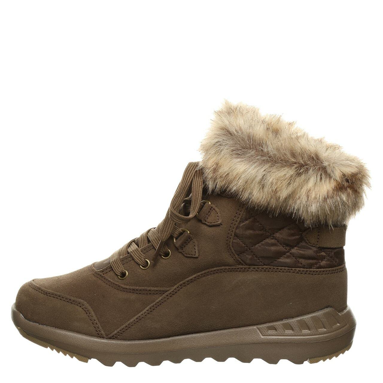 BEARPAW Women's Robin Ankle Boots Slip On Winter Boots - Comfortable Warm Snow Boots for Women in Multiple Colors | Perfect for Casual Outings, Winter Hiking & Cold Weather Fashion
