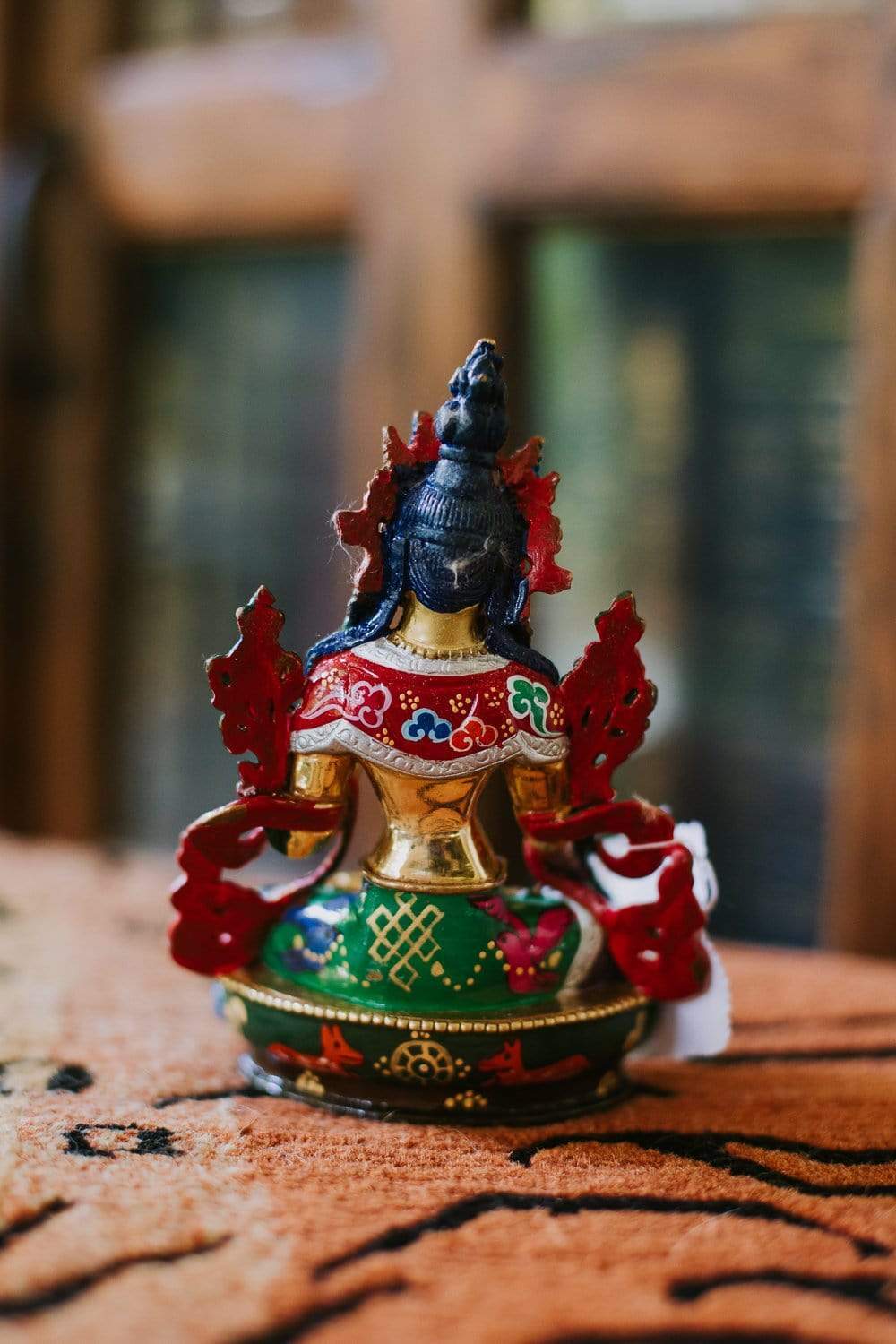 Hand Painted White Tara Statue - Tibetan Buddhist Goddess of Compassion | Home Altar Decor, Meditation Room Statue, Spiritual Gift for Yoga Practitioners
