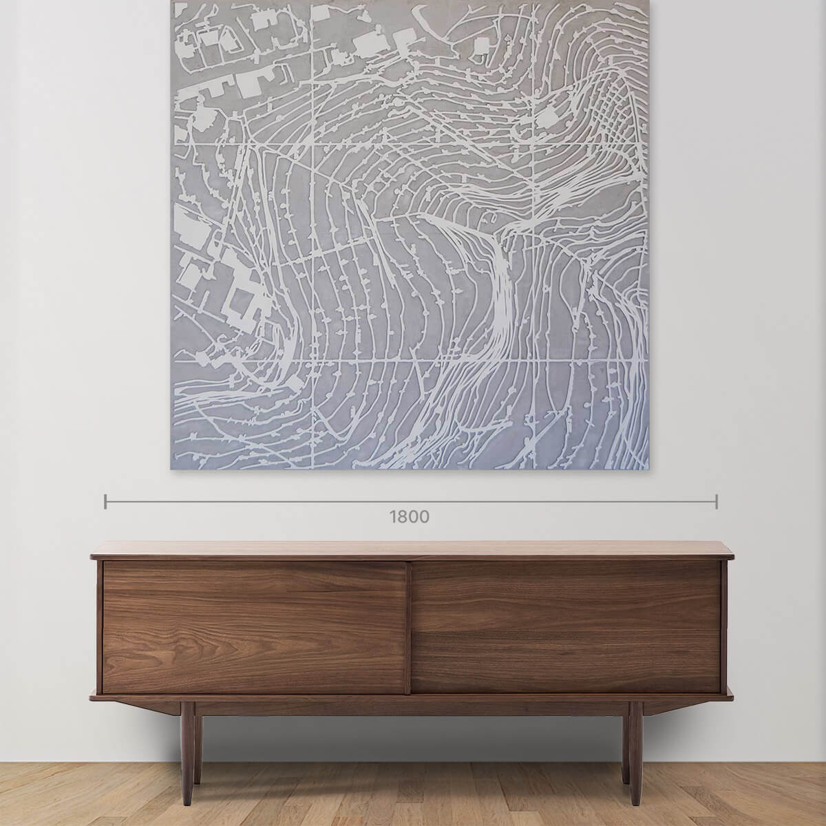 Rilievi 1 Concrete Sculpture - Modern Abstract Wall Art for Home & Office Decor - Perfect for Living Room, Bedroom, or Garden Display