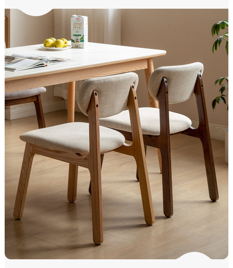 4-Piece Solid Wood Dining Chair Set - Oak, Ash & Black Walnut - Perfect for Kitchen, Dining Room & Farmhouse Decor