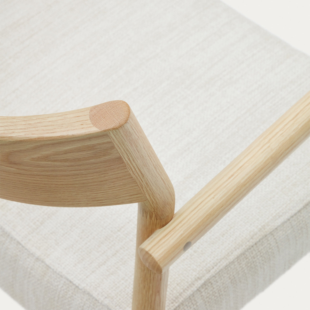 Falconera Modern Dining Chair - Sturdy Wooden Kitchen Chair with Upholstered Seat - Perfect for Dining Room, Kitchen, and Home Decor