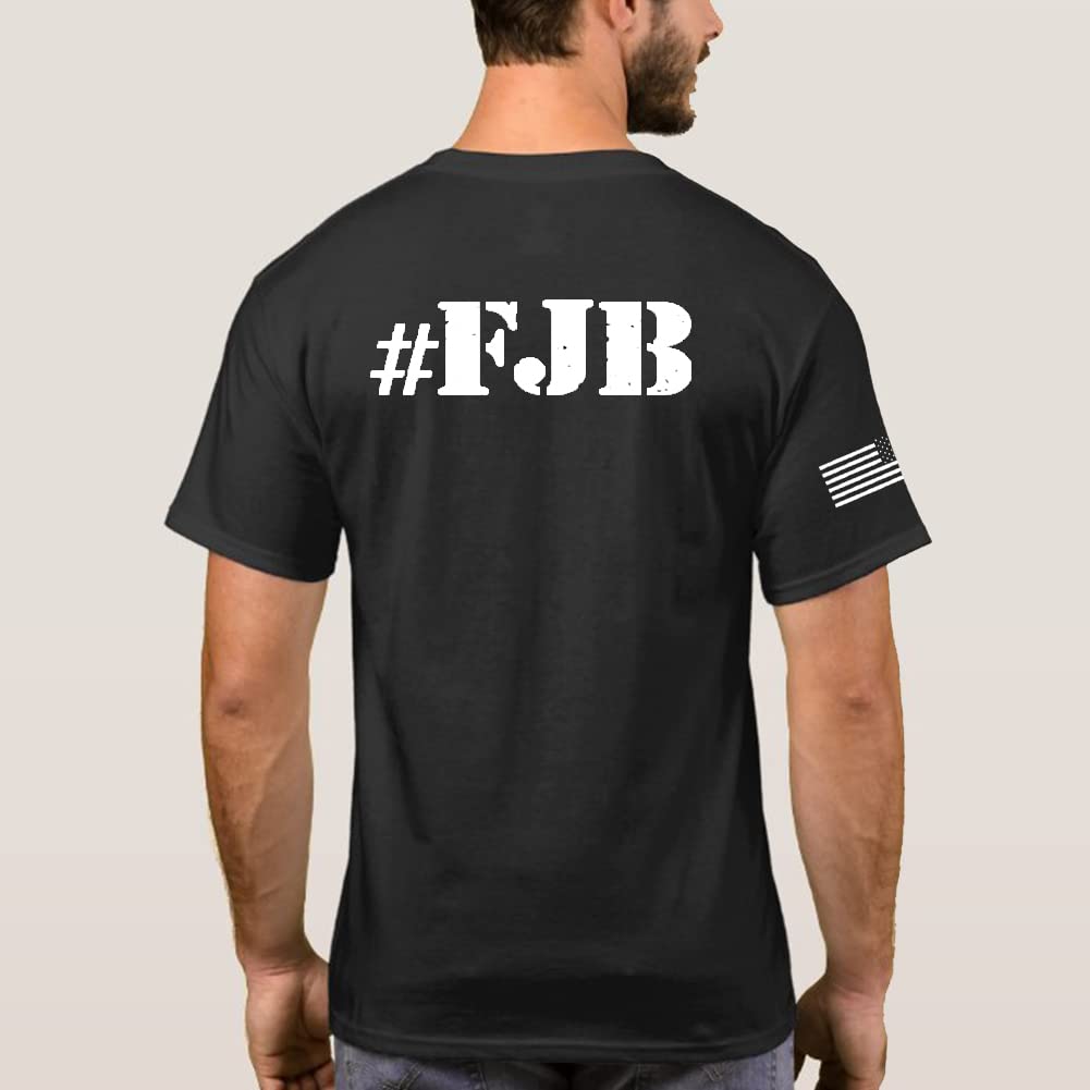 Let's Go Brandon Patriotic Political T-Shirt for Men & Women - Double Sided Funny Design - Black XXXL - Perfect for Conservative Events, Election Parties & Political Rallies - Great for Freedom Rallies, Satirical Protests & 4th of July Celebrations - American Pride Gift for Trump Supporters & Republicans