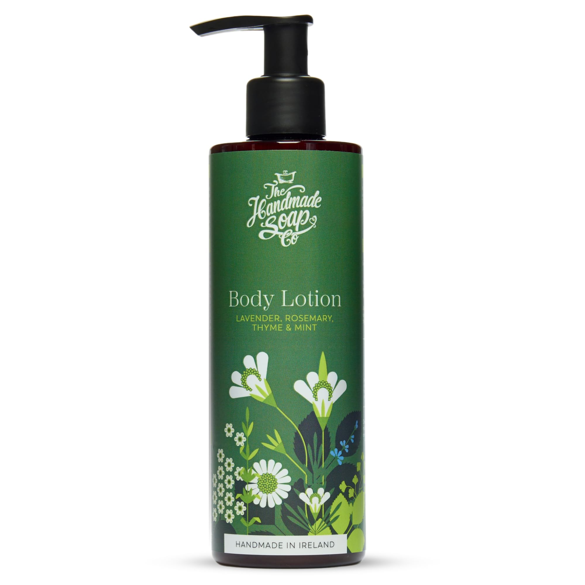 The Handmade Soap Company Lavender Rosemary Thyme & Mint Body Lotion - 8.5oz Natural Moisturizing Cream for Dry Skin - Cruelty Free Vegan Body Care - Perfect for Daily Hydration & Relaxation