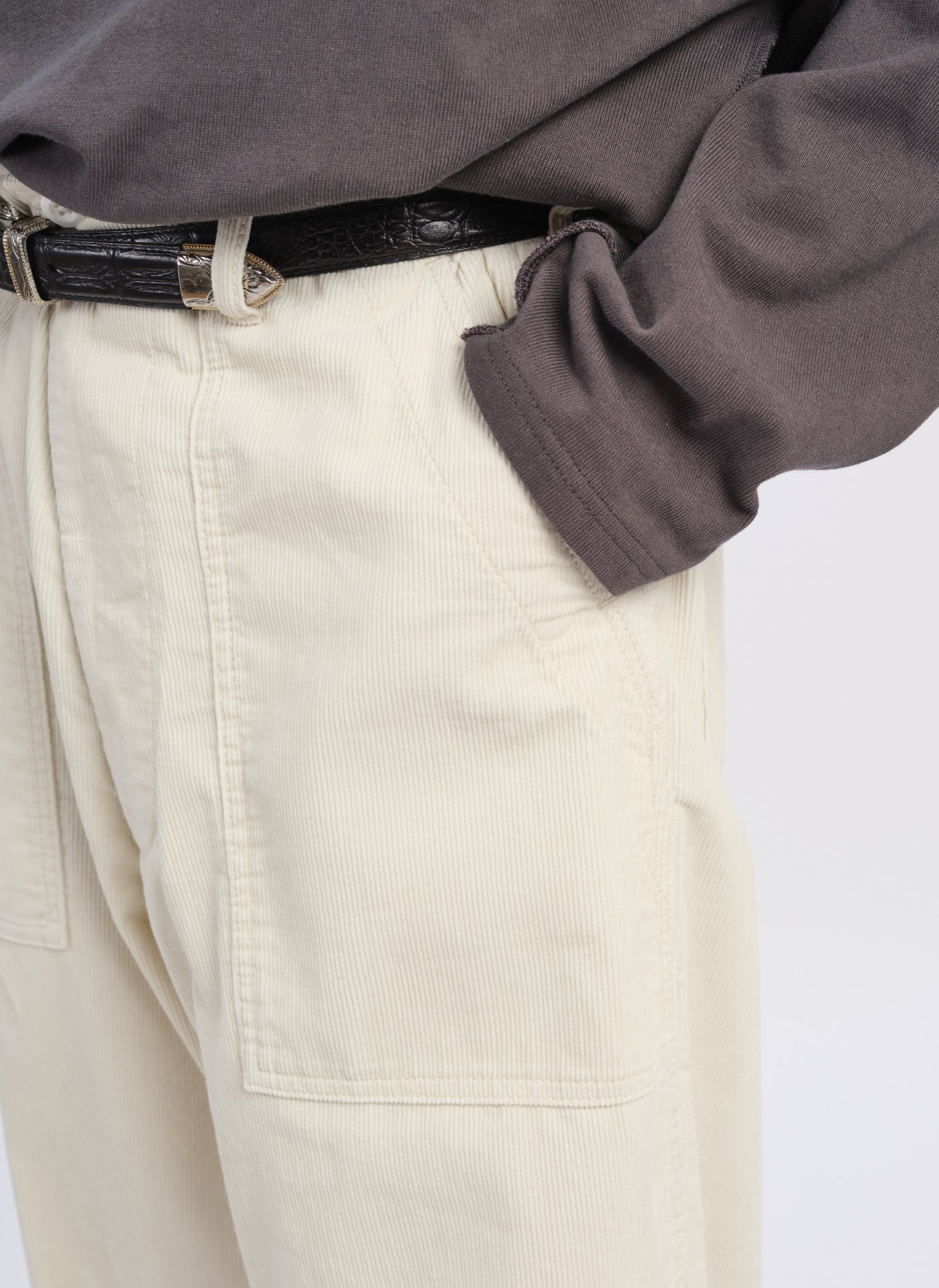 14W Corduroy Wide Tapered Baker Pants for Women - Comfortable High Waisted Casual Trousers for Work, Office & Everyday Wear