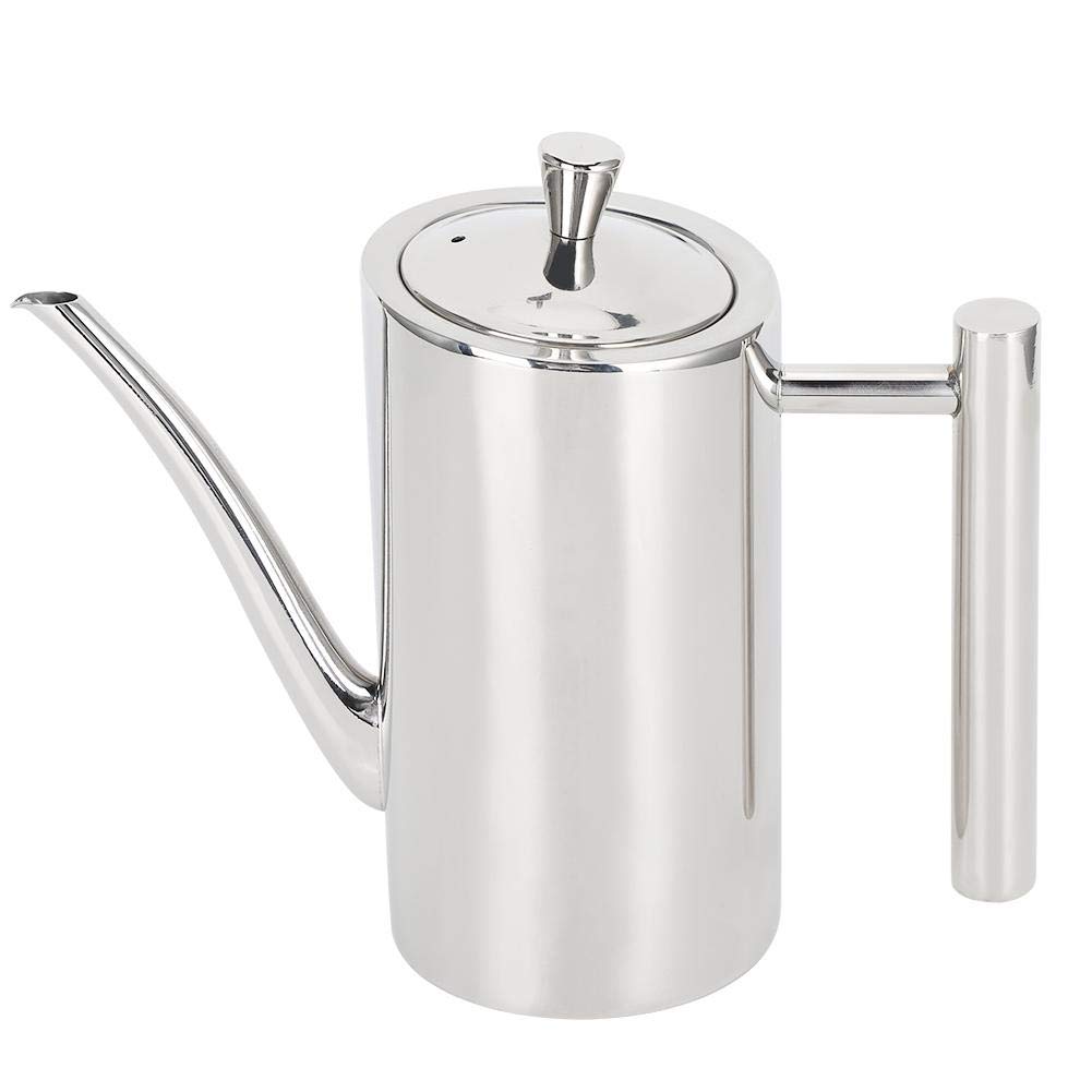Stainless Steel Oil Pot - 0.5L Leakproof & Dustproof Kitchen Container for Cooking Oil, Seasoning Storage - Perfect for Home Kitchens, Restaurants & Outdoor Cooking