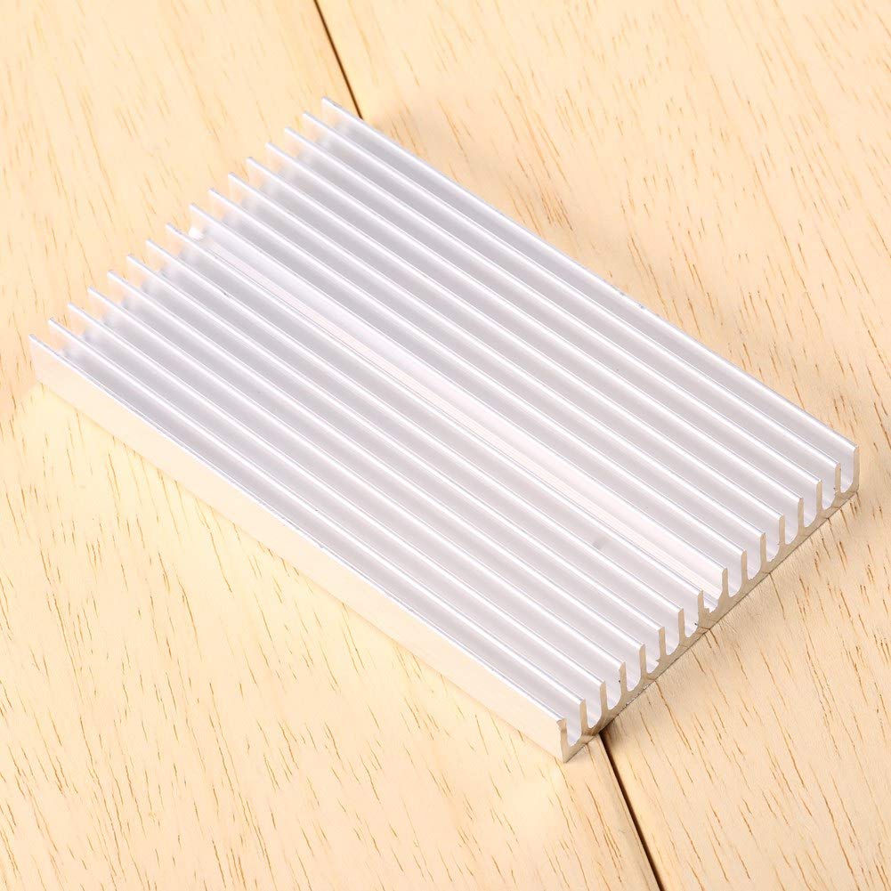 Argentate Aluminum Heatsink Cooler - High-Performance Thermoelectric Grille Design for IC, LED, Power Transistors, CPUs, Power Amplifiers, and Motherboards - Ideal for Electronics Cooling and Thermal Management