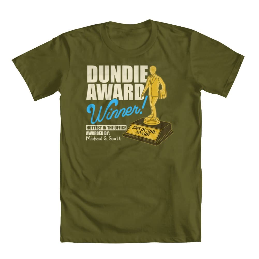 GEEK TEEZ Office Dundie Award Men's Funny T-Shirt - Comfortable Cotton Tee for Fans of The Office TV Show | Perfect for Cosplay, Halloween Costumes & Comedy Gifts