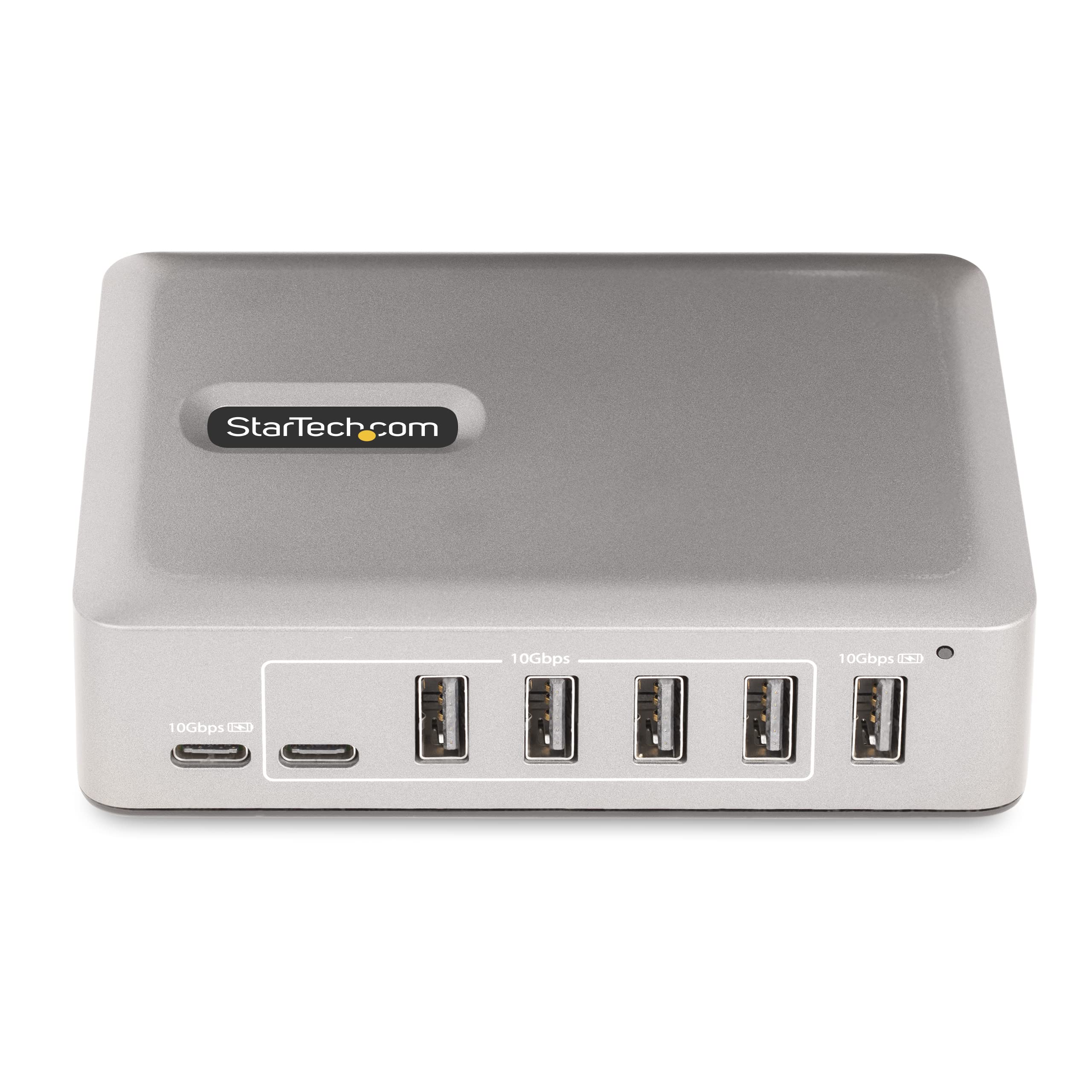 StarTech.com 7-Port USB-C Hub with 65W Power Supply - 5 USB-A & 2 USB-C Ports - 10Gbps USB 3.1 Data Transfer - Desktop & Laptop USB Hub - Includes 3ft Locking Cable - Perfect for Home Office, Gaming & Multi-Device Charging (10G5A2CS-USB-C-HUB)