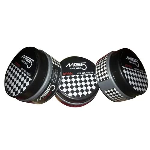 Elecsera Super Hold Hair Wax - 3 Pack (300g) for Men & Women - Strong Styling & Shine - Perfect for Daily Use, Parties & Special Events