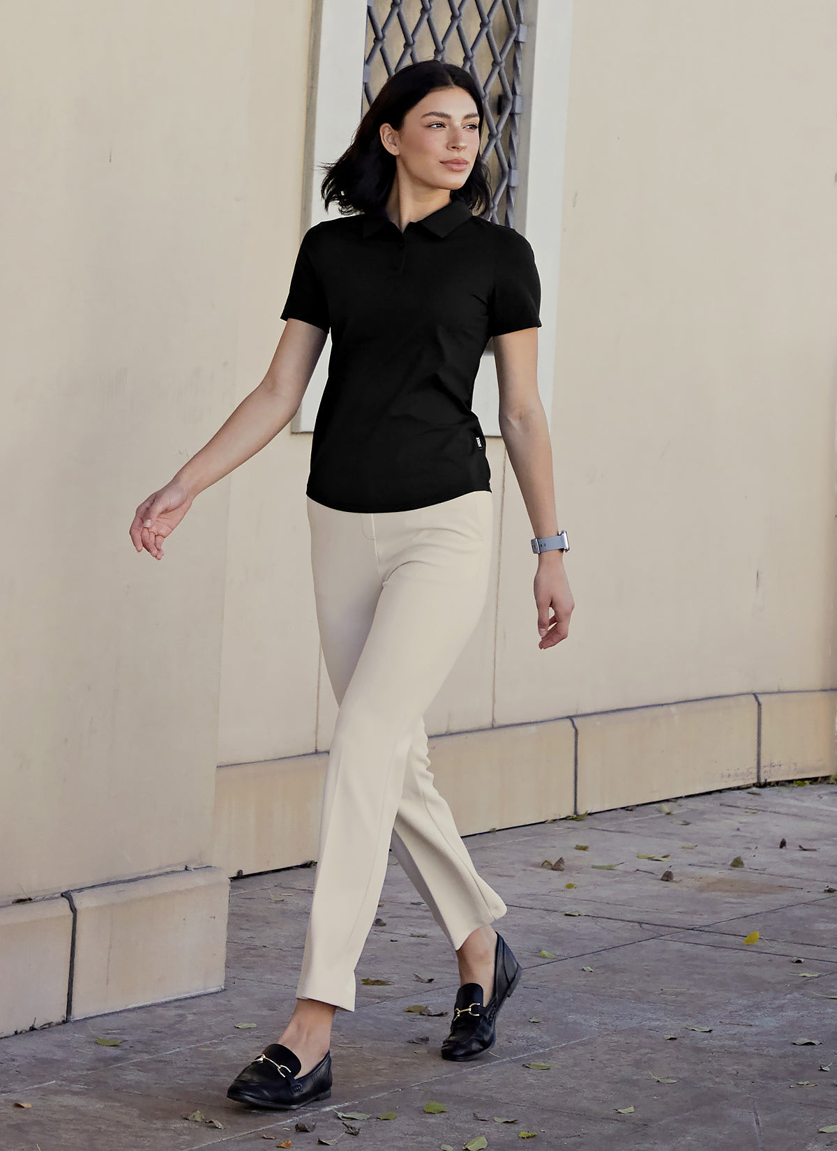 Eco Dex Women's Polo Shirt Short Sleeve Cotton Blend Casual Top for Work, Golf & Outdoor Activities