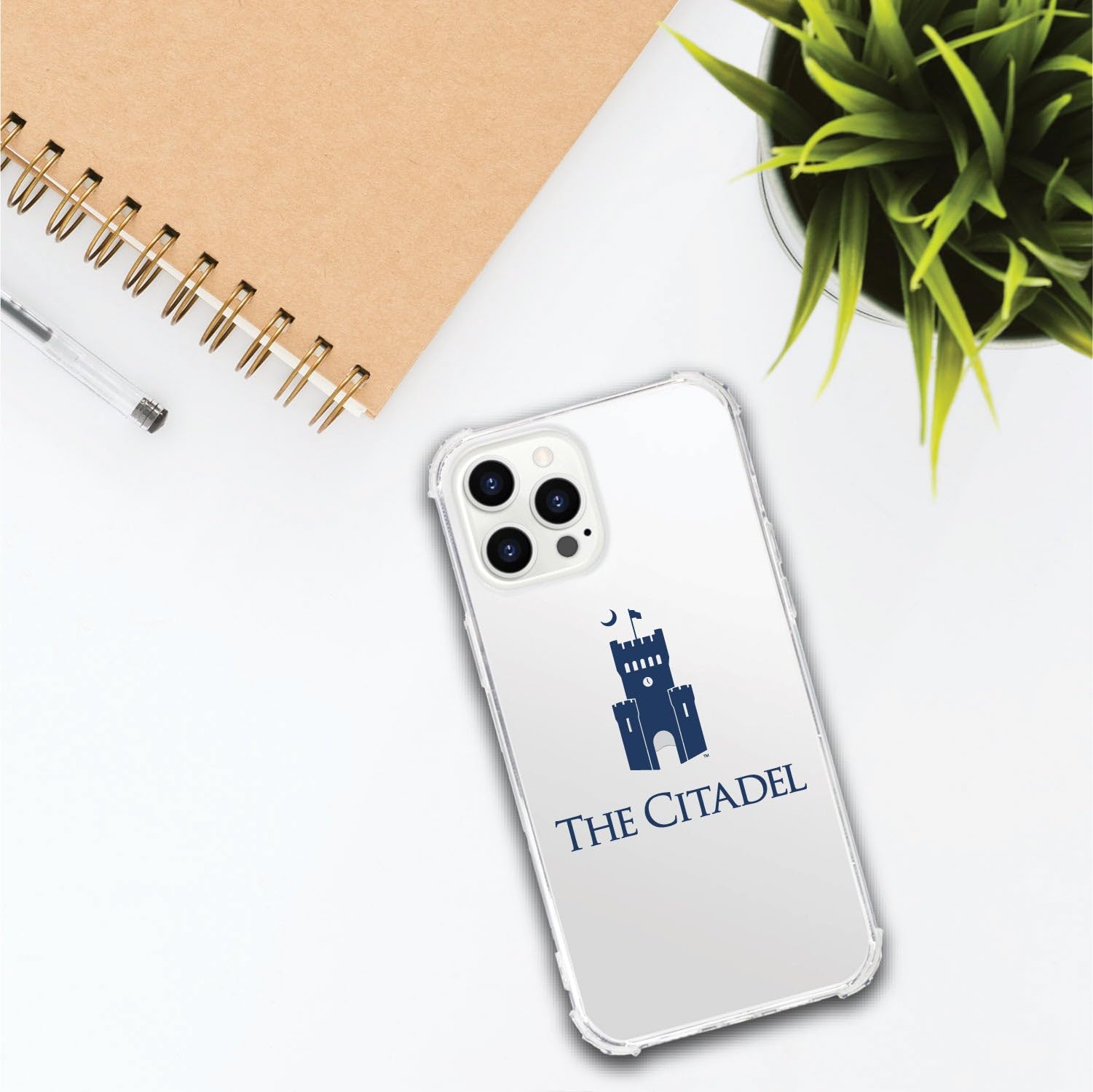 OTM Essentials Rugged Phone Case for iPhone 13 Pro Max - Shockproof Protective Cover with Reinforced Edges in Classic White | Perfect for Outdoor Adventures & Daily Protection