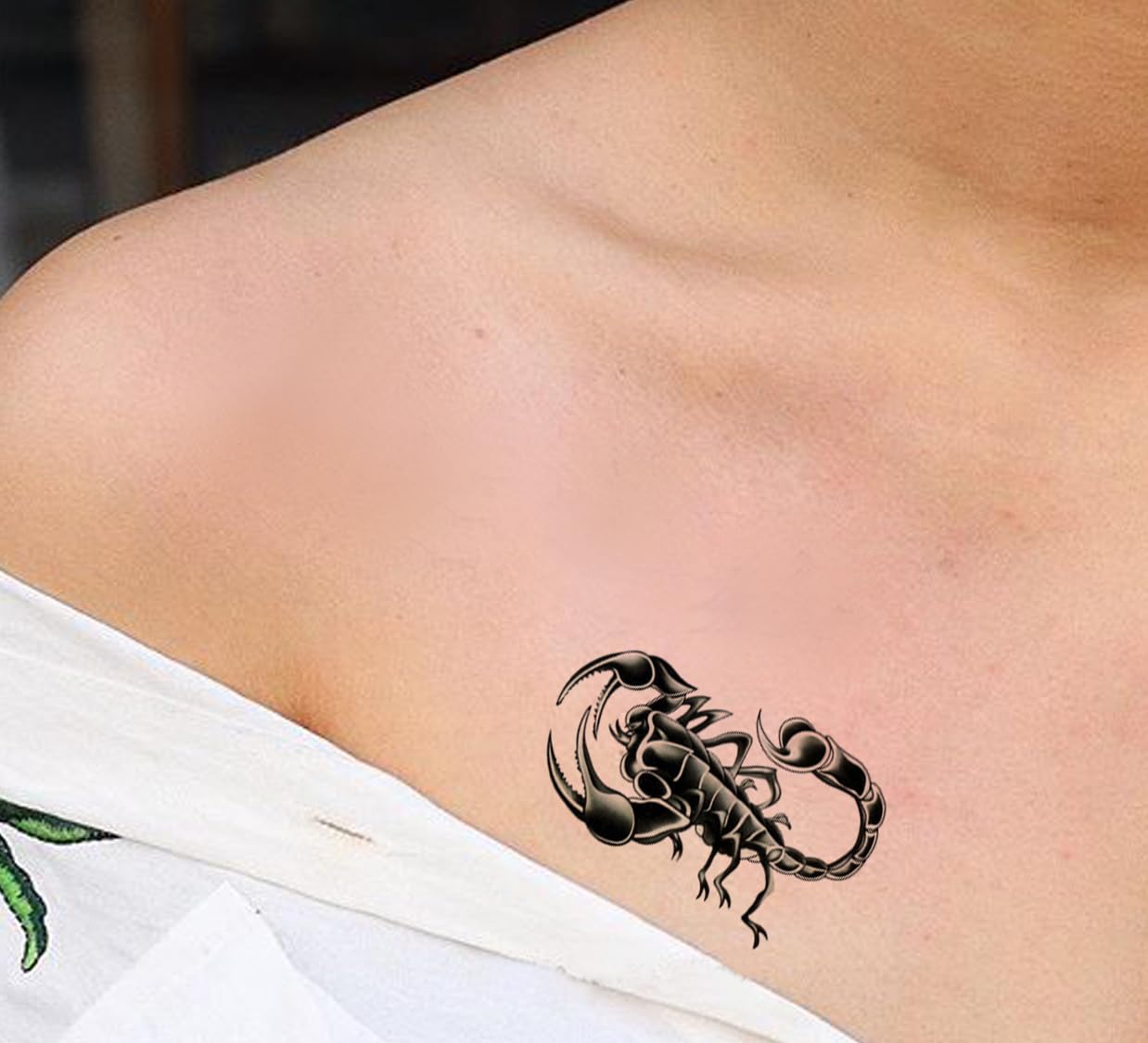 Waterproof Temporary Tattoo Stickers for Men & Women - 3D Realistic Flowers, Butterflies, Stars, Angels, Wolves & Armband Designs (21x15cm) | Perfect for Parties, Festivals, Cosplay & Body Art | HB-053