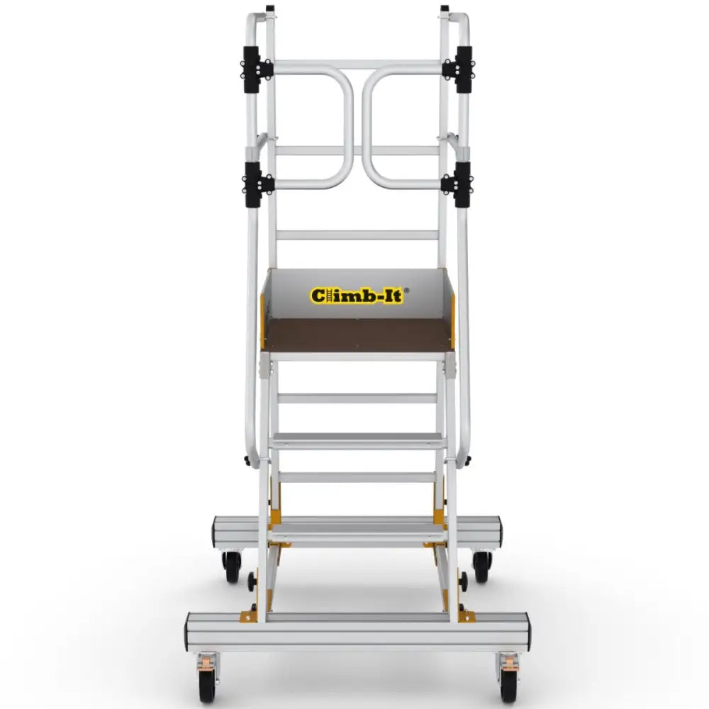 Climb It Mobile Steps with Safety Gate - Adjustable Baby Stairs for Home & Playtime - Perfect for Toddler Safety & Indoor Climbing