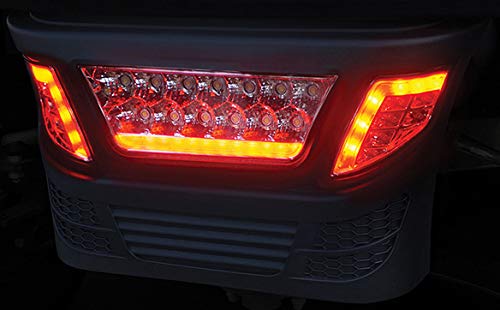 RHOX Golf Cart LED Light Bar Bumper Kit for Club Car Precedent with Accent Lights - Off-Road Lighting Upgrade for Night Driving & Trail Adventures