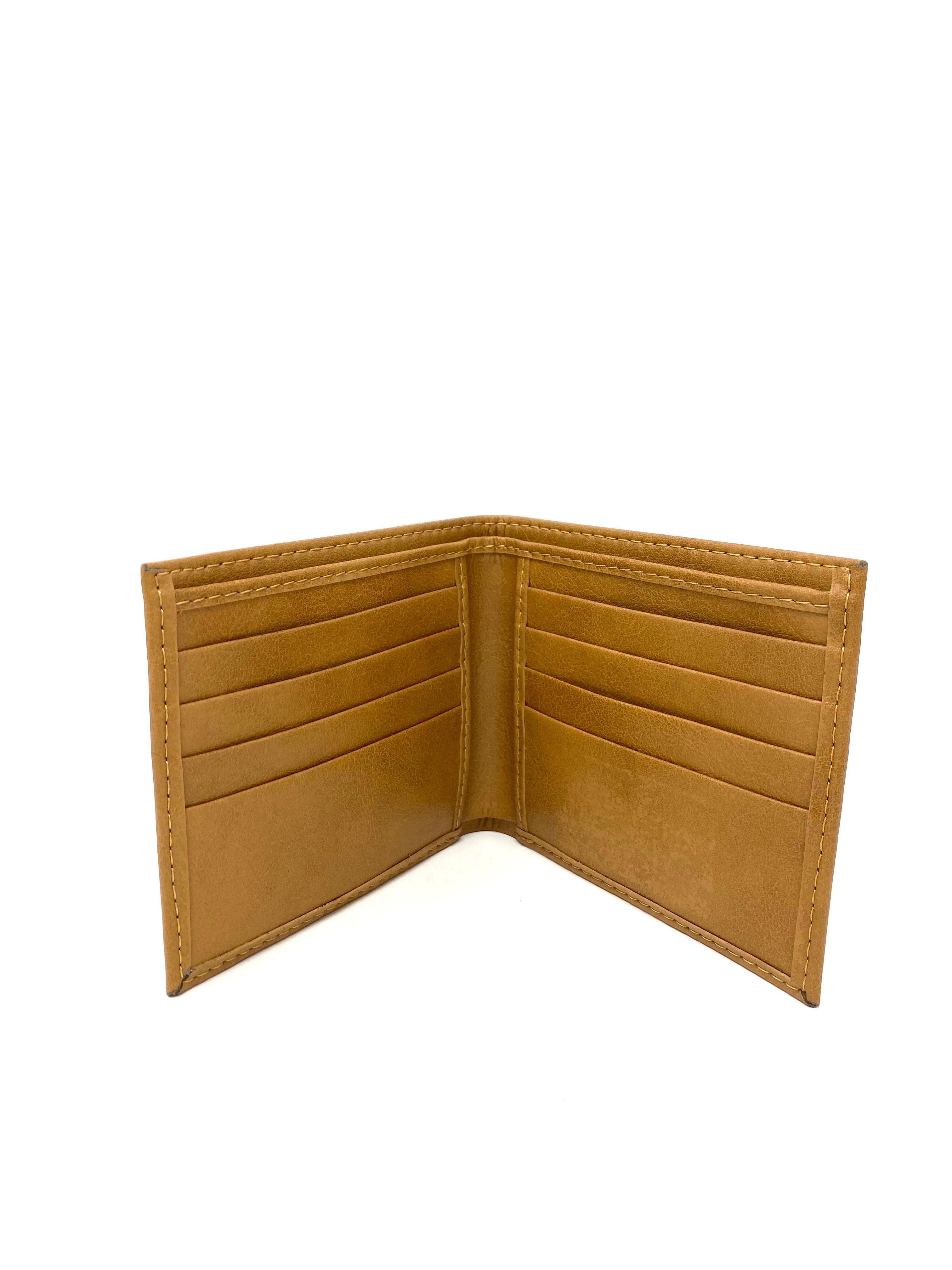 Novacas Genuine Leather Decker Wallet in Camel - Slim RFID Blocking Bifold Wallet for Men - Perfect for Travel, Business & Everyday Use