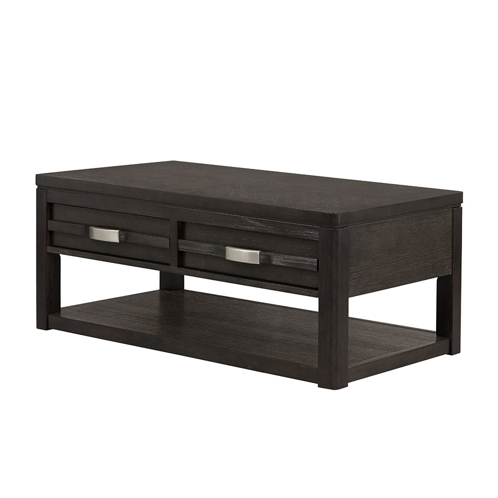 Modern Cameron Coffee Table - Solid Wood Living Room Furniture for Home Decor | Perfect for Living Room, Office, and Lounge Areas