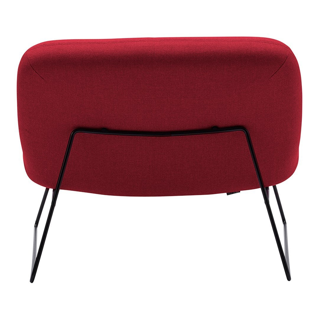 Busk Hertzog Java Chair - Modern Lounge Chairs with Softline Comfort for Living Room, Patio & Office Relaxation