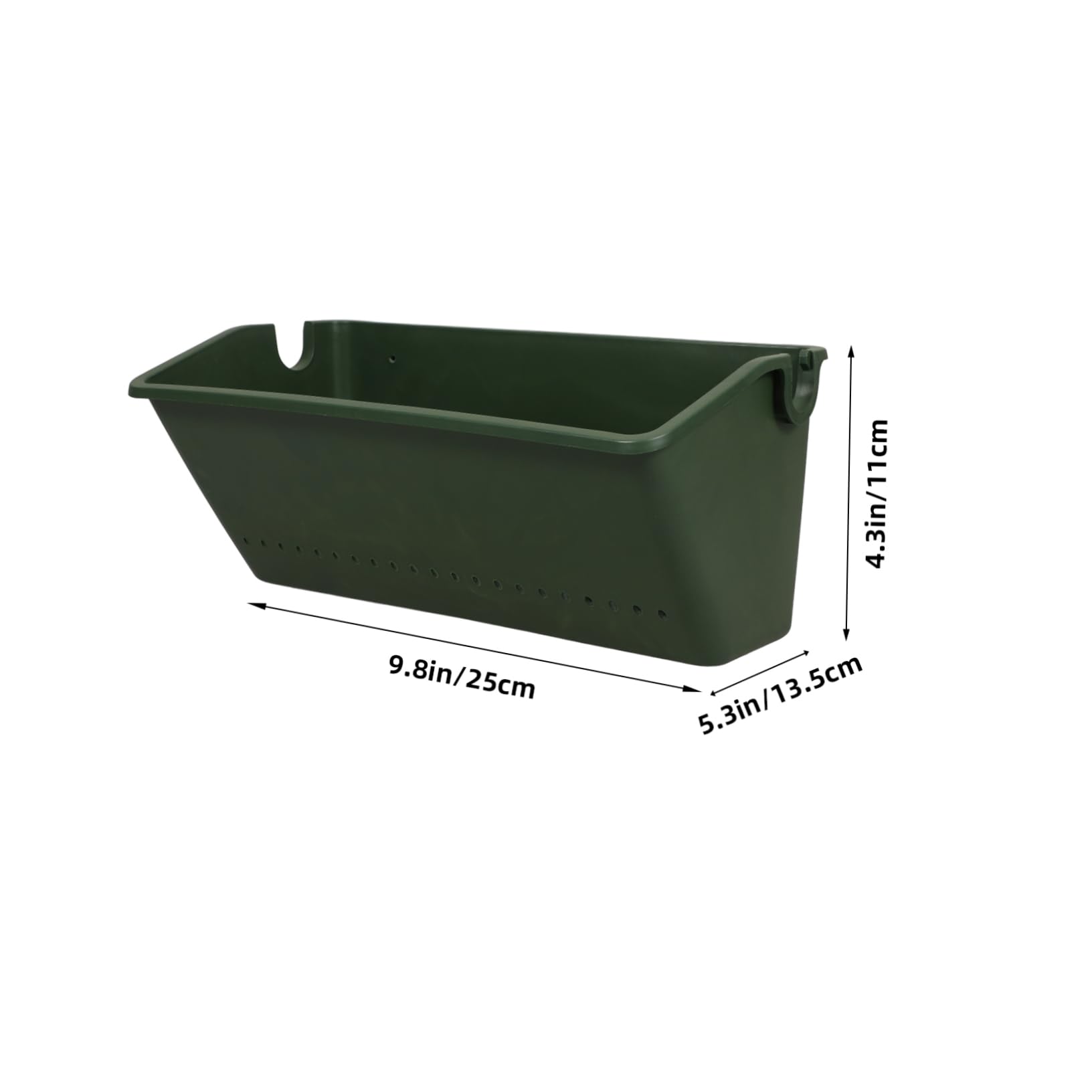 DOITOOL 2-Pack Vertical Wall Planters for Balcony - Hanging Rail Flower Pot Holder for Indoor/Outdoor Plants - Perfect for Windows, Railings & Small Space Gardening
