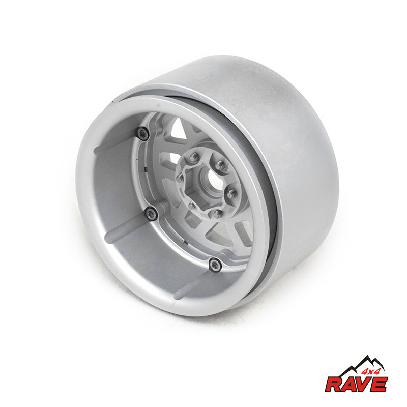 1PC RAVE 4X4 Metal 2.2in Wheel Hub for 1/10 SCX10 D90 RC Crawler Car - Heavy Duty Off-Road Remote Control Climbing Vehicle Accessory (Optional Versions Available) - Perfect for Rock Crawling, Trail Adventures & RC Car Upgrades