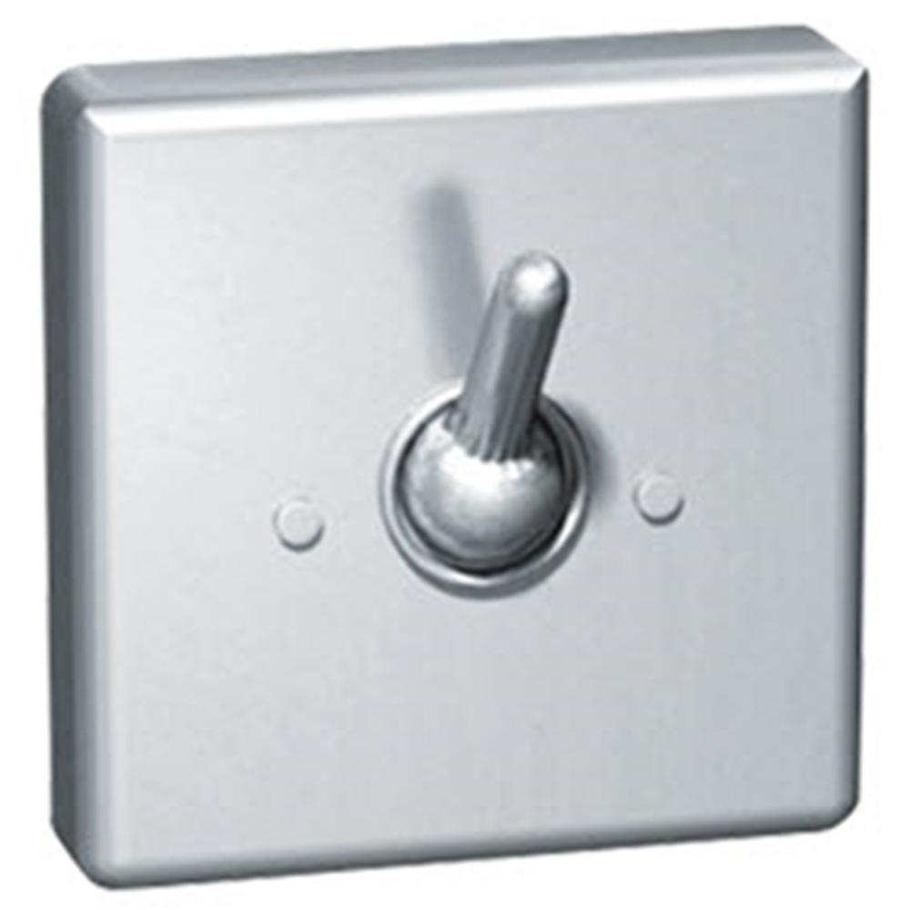 ASI 122 Single Security Square Rear Mounted Clothes Hook - Satin Finish for Hanging Coats, Hats & Bags in Closets, Bathrooms & Entryways