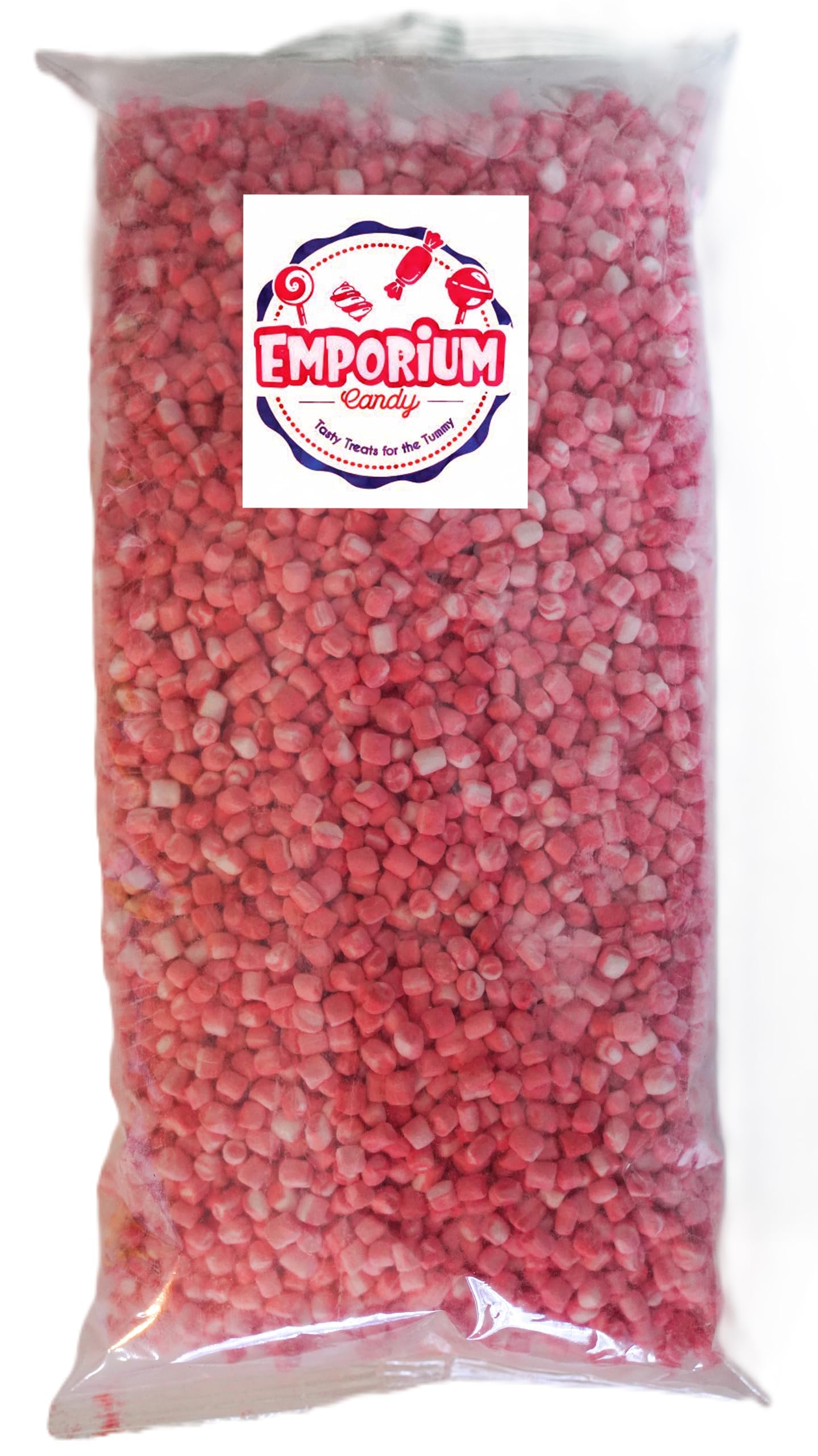 Dehydrated Mini Peppermint Marshmallows Bits - 1 lb Bulk Marshmallows for Baking, Hot Cocoa & Dessert Toppings | Fresh & Delicious Candy for Christmas Treats & Holiday Gifts