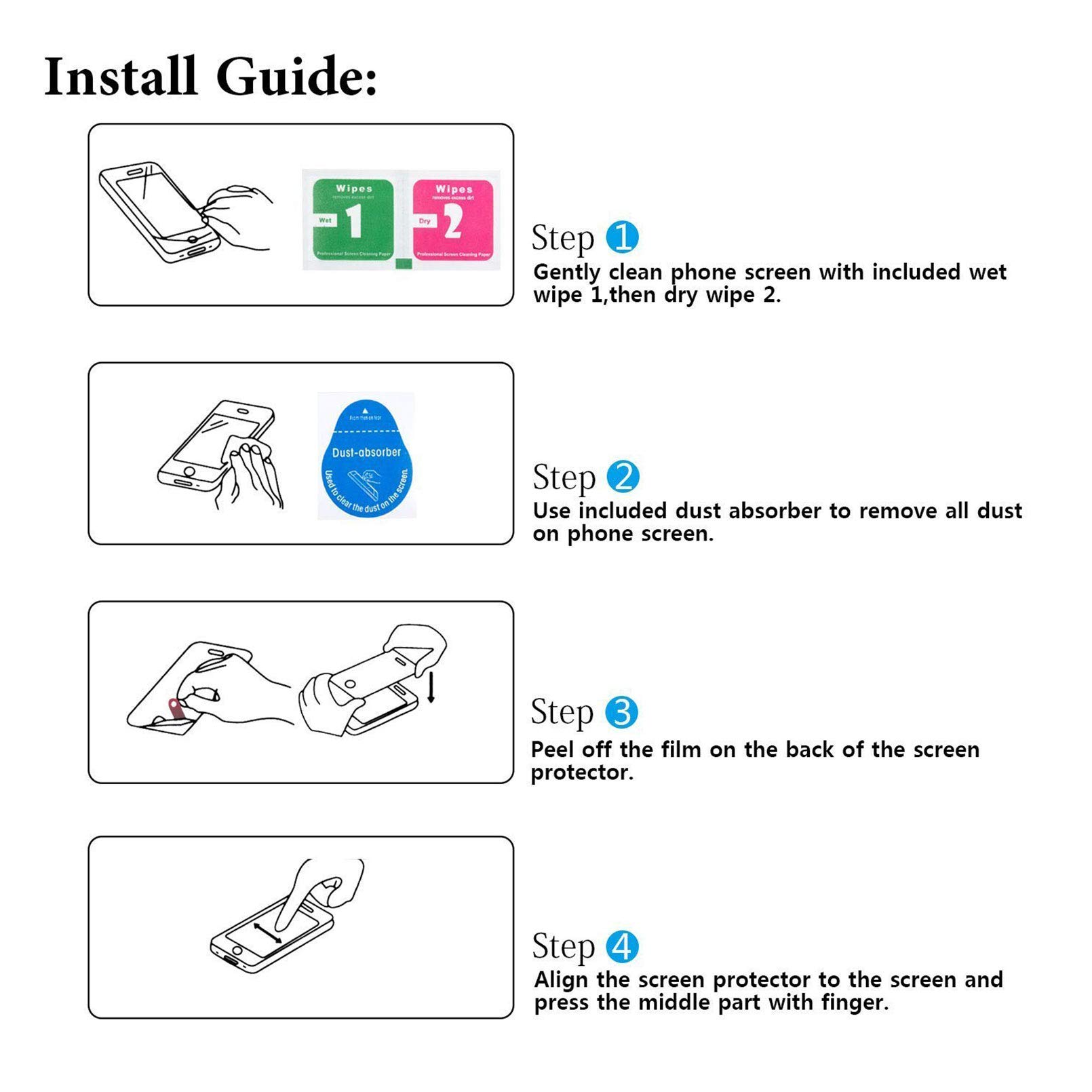 BLU G50 Screen Protector 9H Tempered Glass - Anti-Scratch for Daily Use