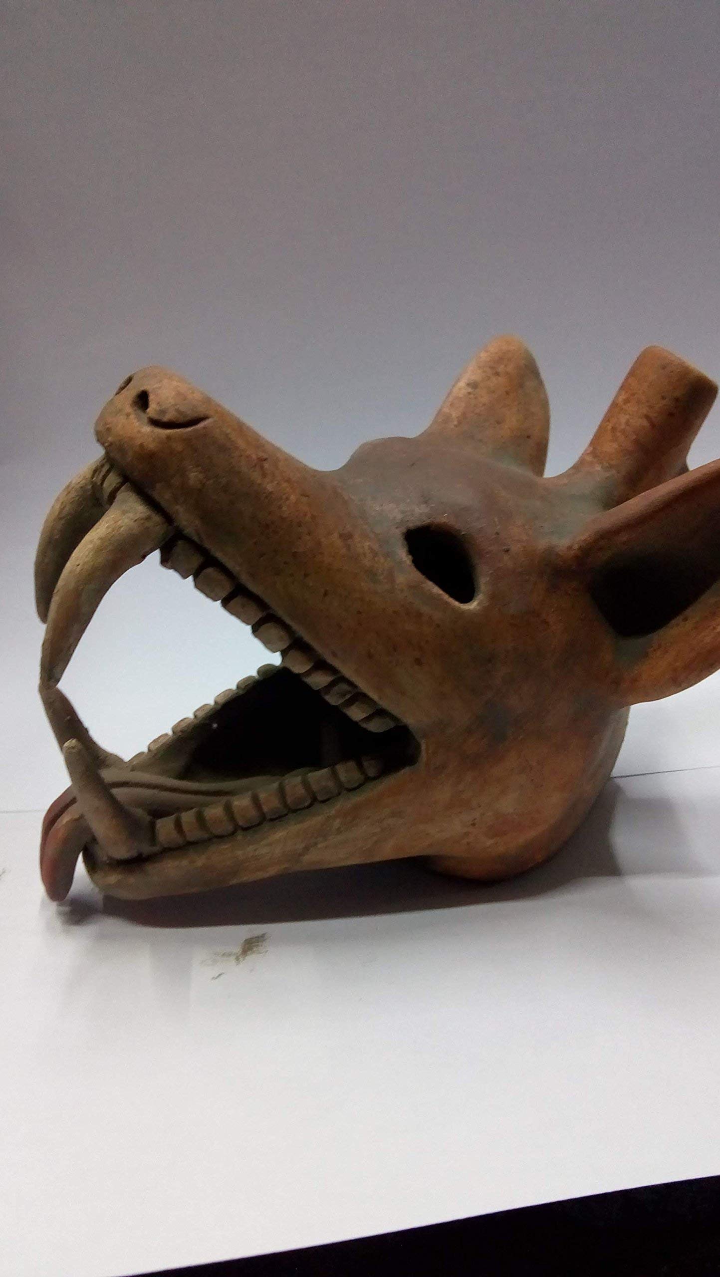Handmade Xoloitzcuintle Dog Whistle - Mexican Aztec Artisan Craft Inspired by Mictlantecuhtli God of Death | Unique Halloween Decor & Cultural Home Accent