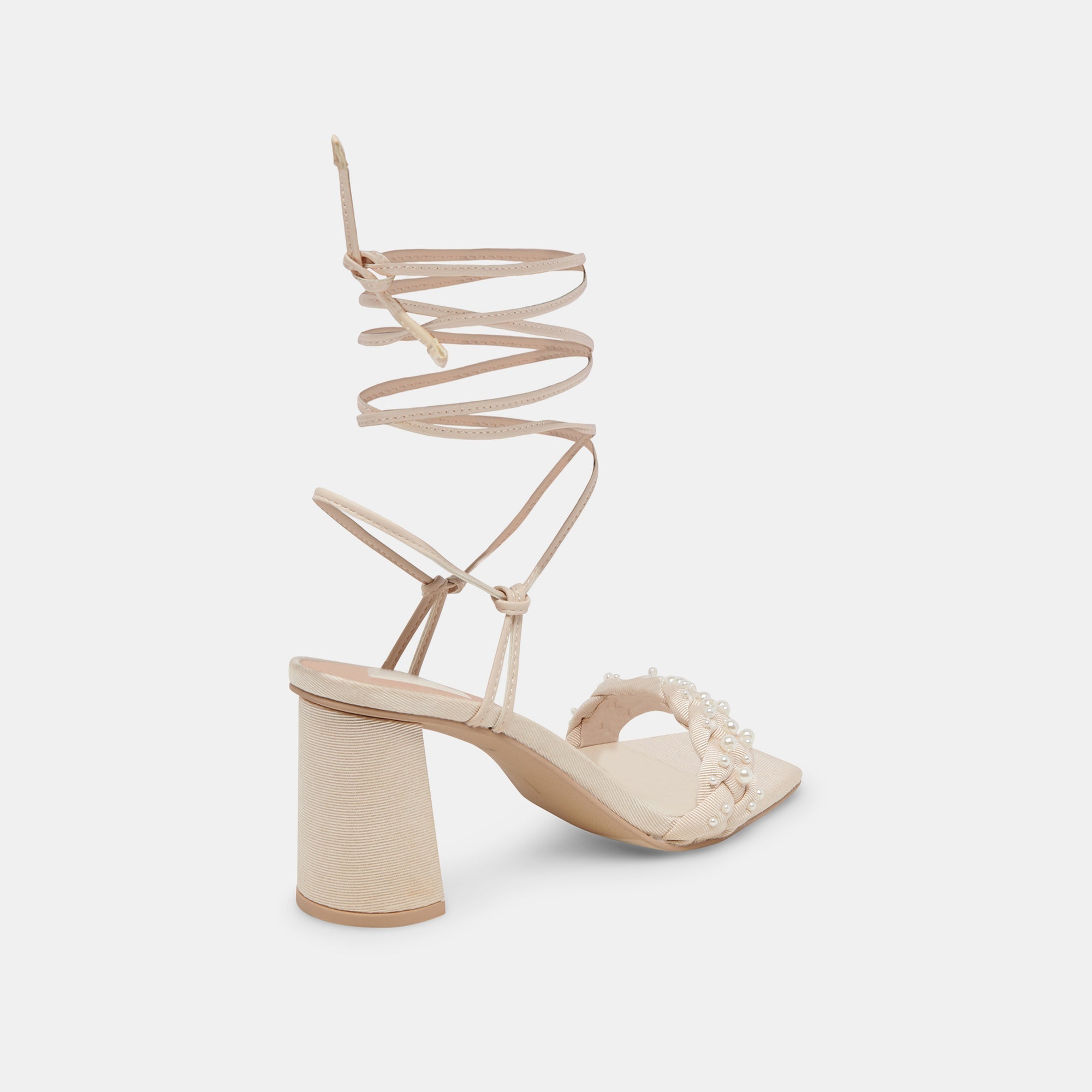 PAXTEN Women's Vanilla Pearl Heels - Elegant High Heel Sandals for Weddings, Parties & Special Occasions | Comfortable & Stylish Footwear