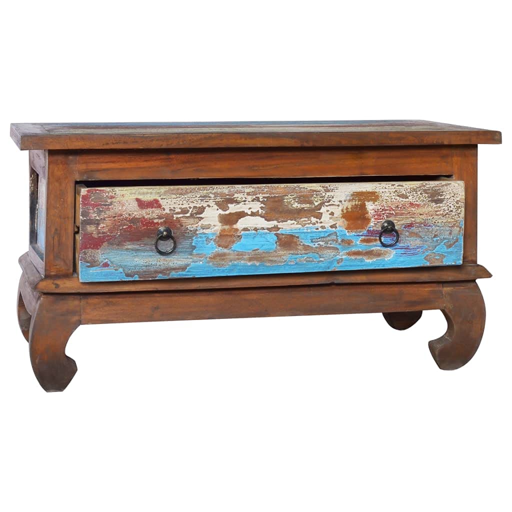 Modern Reclaimed Teak Wood Coffee Table 31.5