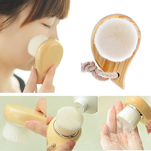 Gentle Soft Fiber Face Cleansing Brush for Deep Pore Cleansing - Exfoliating & Skin Care - Made in USA - Perfect for Daily Facial Cleansing & Makeup Removal