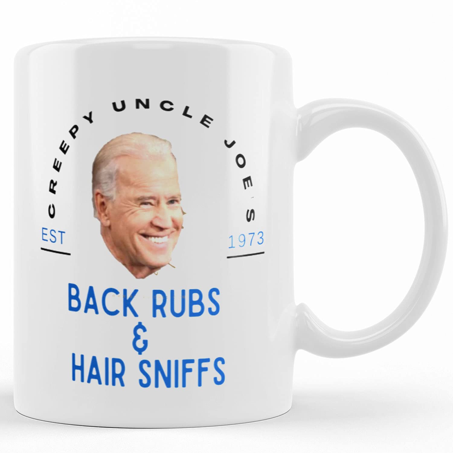 Funny Anti-Biden Coffee Mug - Personalized 'Creepy Sleepy Uncle Joe' Ceramic Mug 11oz & 15oz - Great Gift for Republicans & Political Satire Lovers - Perfect for Office Pranks, Conservative Parties & Political Humor Collections