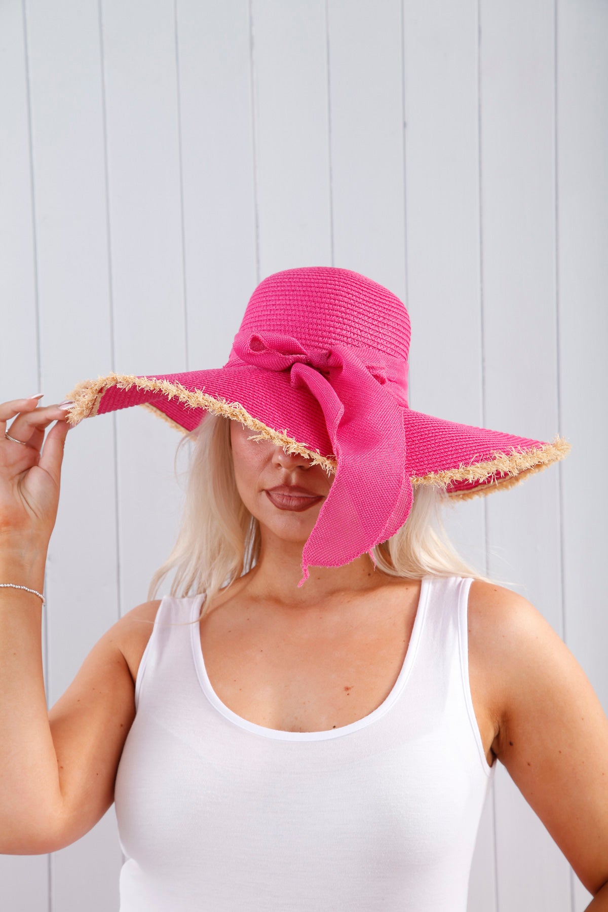 Sandra Sun Hat for Women - UPF 50+ Wide Brim Beach Hat with Chin Strap, Lightweight & Foldable - Perfect for Outdoor, Travel, and Summer Vacations