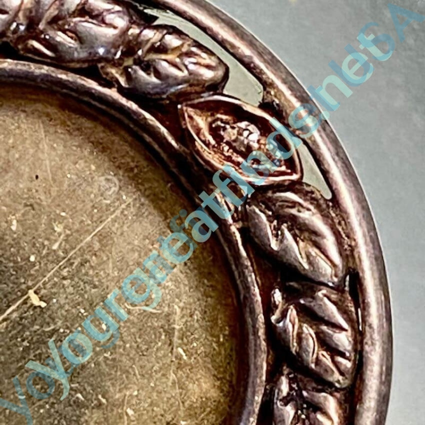 Sterling Silver Diamond Picture Frame Pendant Pin - Elegant Jewelry for Gifts, Memorials & Special Occasions
