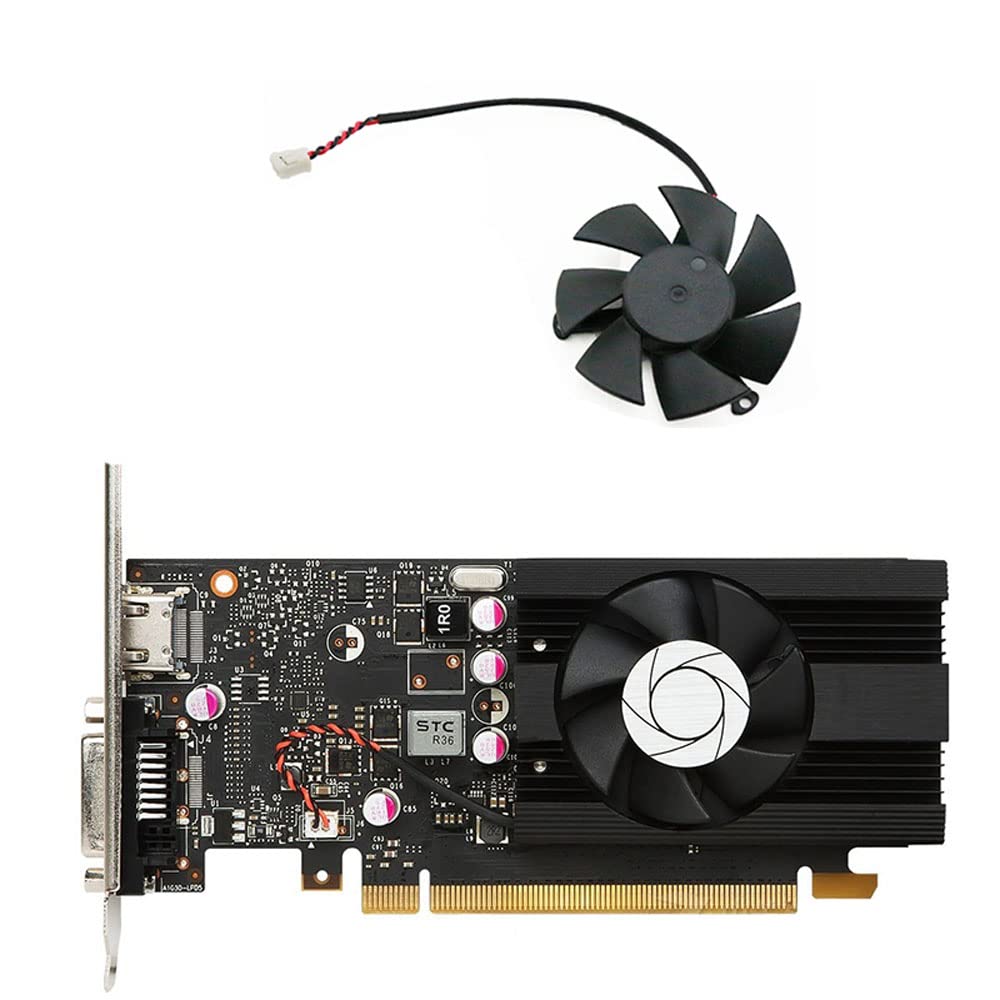 HA5010M12F-Z Replacement Cooling Fan for MSI GT 1030 LP Graphics Card - Ultra Quiet 50mm Fan with Ball Bearing - Perfect for Gaming PC, Workstation & Cryptocurrency Mining Rig Upgrades