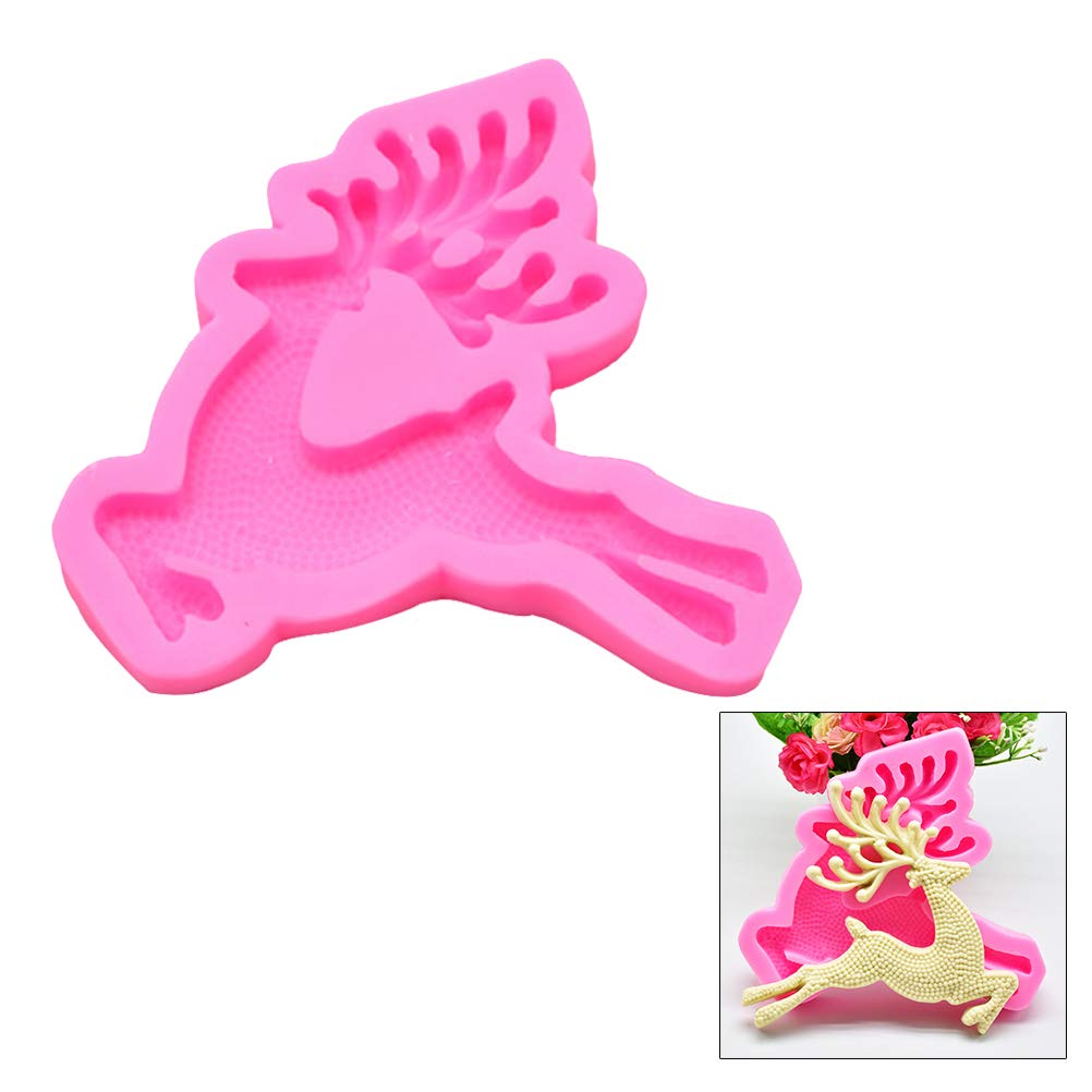 Premium Silicone Baking Mold Set - Deer Cake Fondant Molds for DIY Desserts, Cupcakes & Chocolate Making - Perfect for Birthday Parties, Wedding Cakes & Holiday Baking