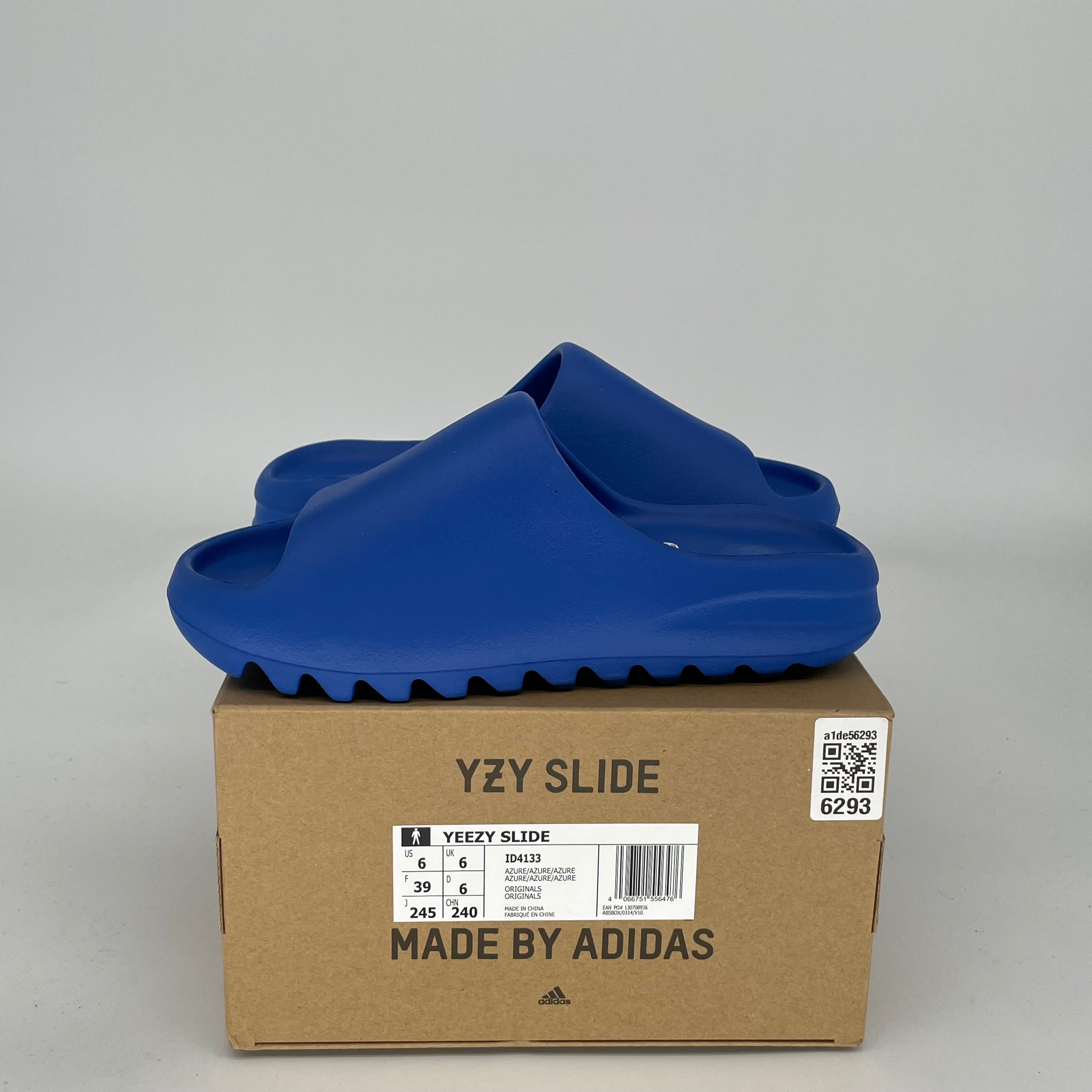 Adidas Yeezy Slide Azure - Size 6 (ID4133) | Comfortable Slides for Men & Women | Perfect for Beach, Pool, Gym & Casual Wear