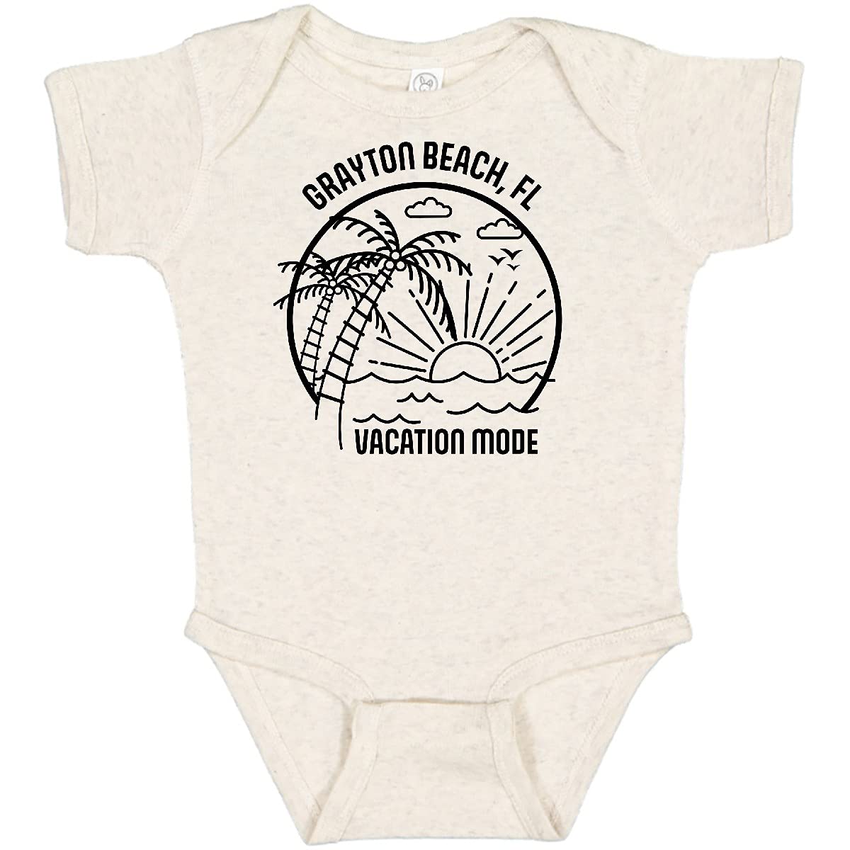 Summer Vacation Mode Grayton Beach Florida Baby Bodysuit - Cute Infant Onesie for Beach Trips & Family Vacations