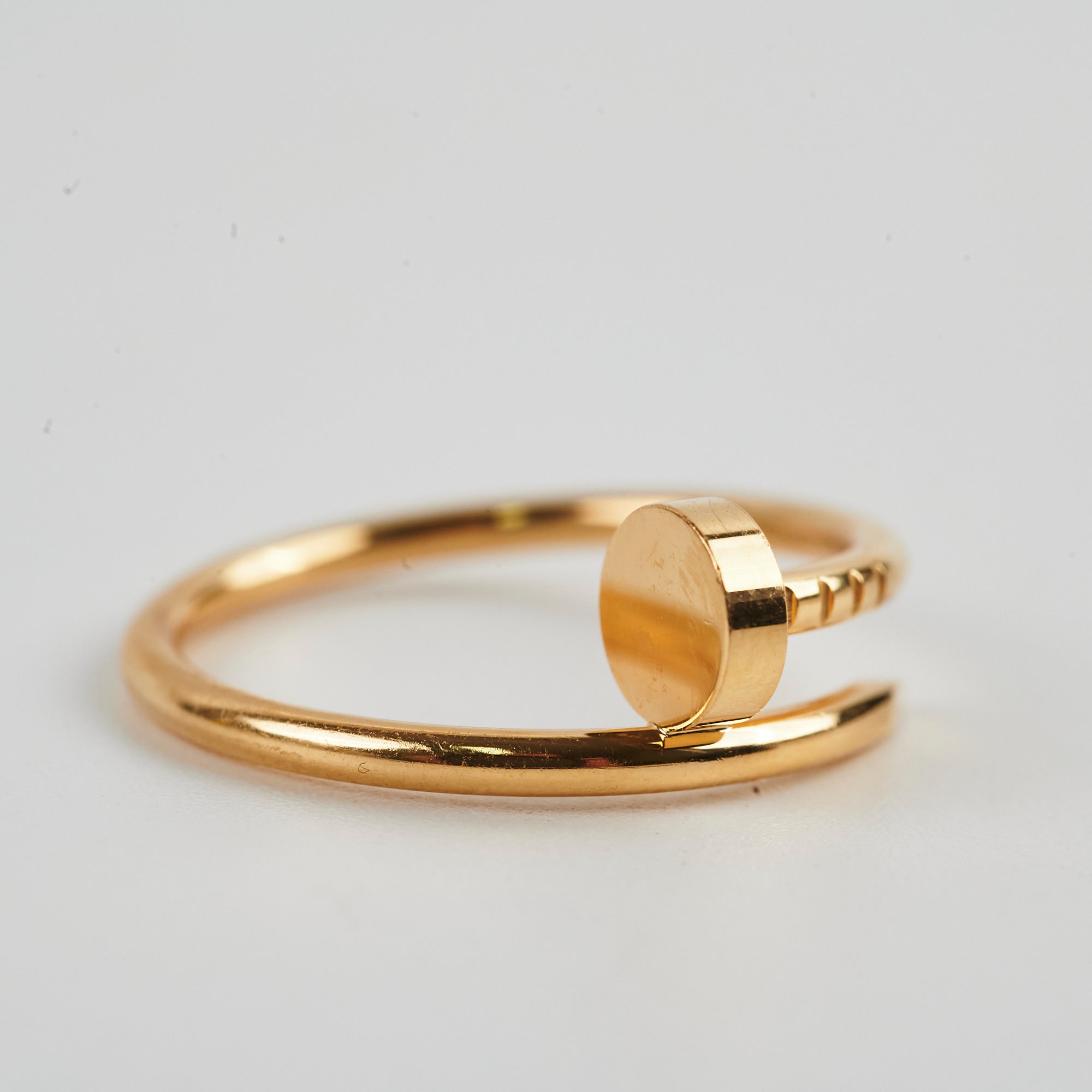 Cartier Small Juste Un Clou JUC Ring 18K Gold Size 56 - Luxury Minimalist Jewelry for Women, Perfect for Everyday Wear & Special Occasions