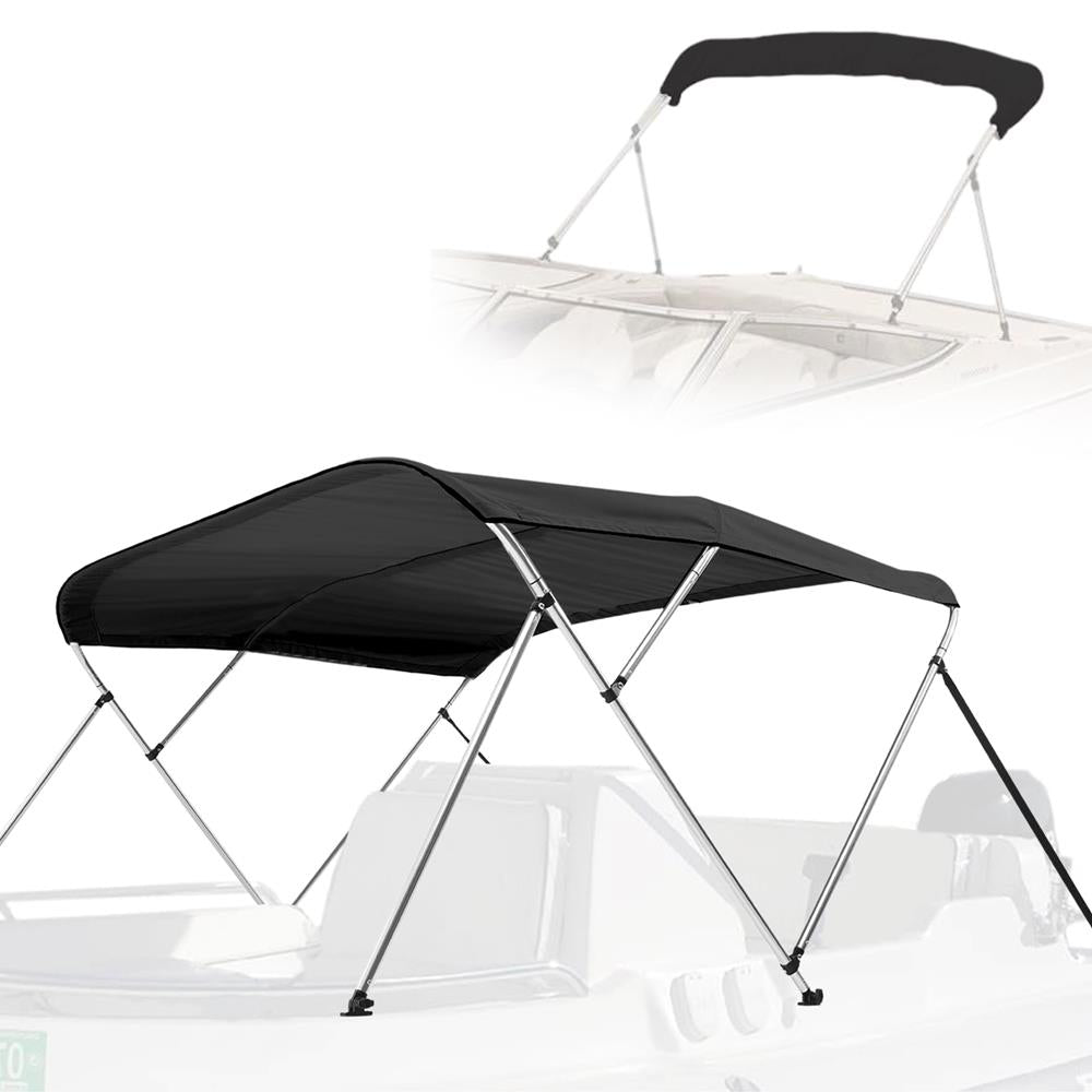 4 Bow Bimini Top - Universal Boat Canopy for Sun Protection - Perfect for Boating, Fishing & Water Sports