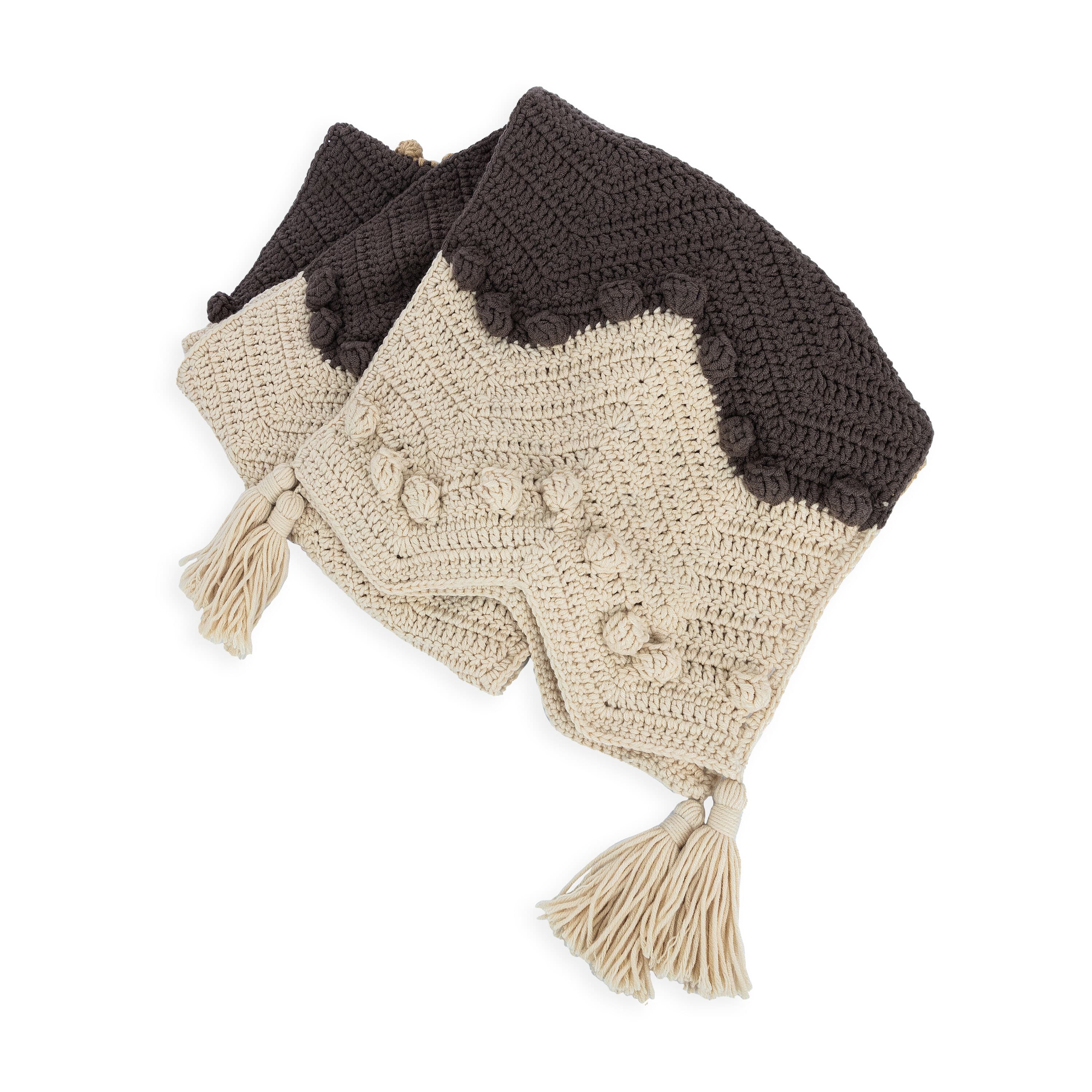 Haven Cozy Scarf - Hand Crochet Neutral Multi-Color Winter Wrap - Perfect for Cold Weather, Outdoors & Gift Giving