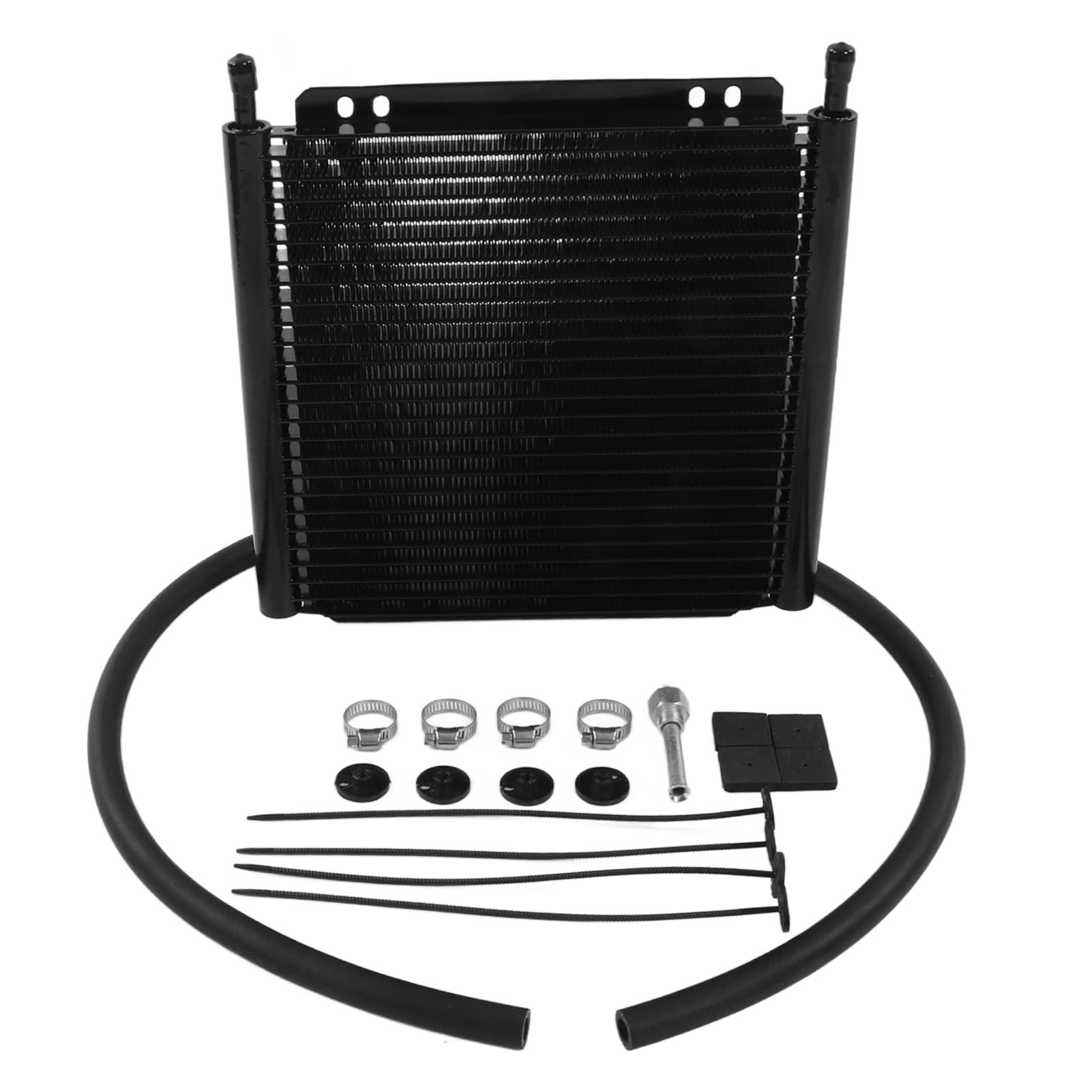 26 Rows Aluminum Alloy Transmission Oil Cooler & Radiator - High-Performance Oil Cooling System for Pickup Trucks, Class C Motorhomes, and Off-Road Vehicles