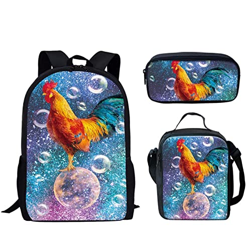 Rooster Neon Bubble