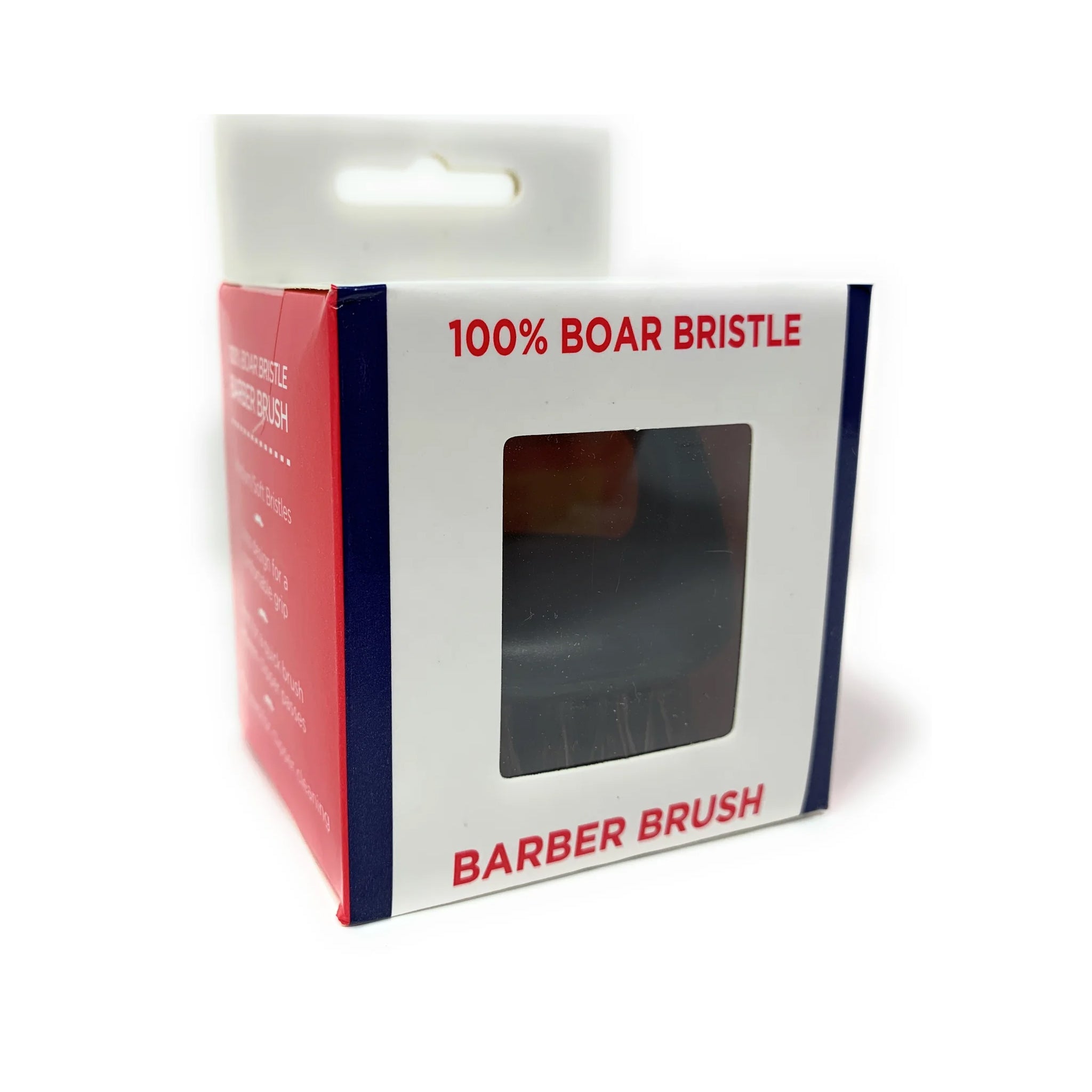 Scalpmaster Professional Barber Brush - 100% Boar Bristle with Loop Handle for Cleaning Clippers & Combs - Ideal for Salon, Home Haircuts & Grooming Kits (1 Piece)