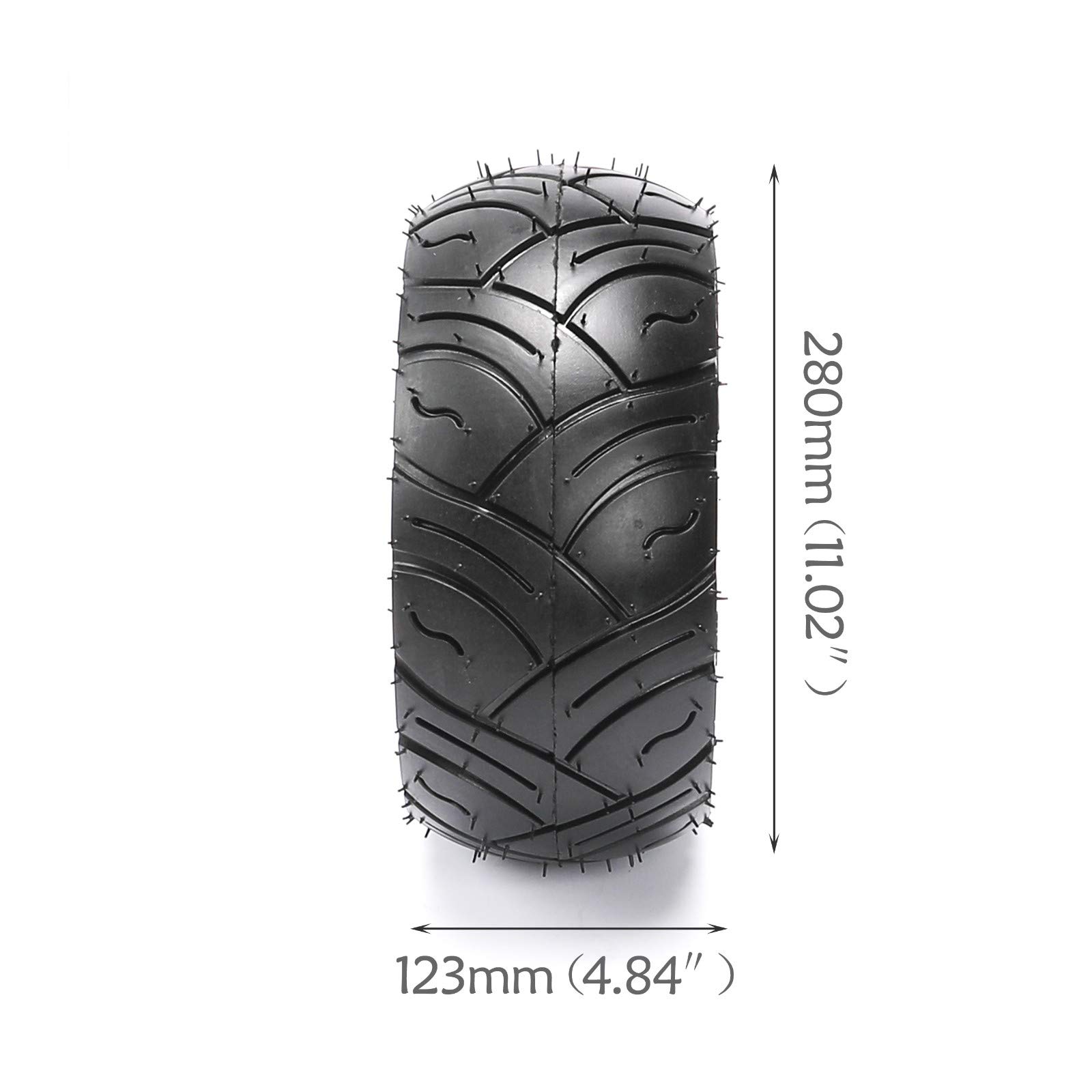 JCMOTO 2 Pack 13x5.00-6 Tubeless Tires for Go Kart, ATV, UTV & Lawn Mower - Heavy Duty All-Terrain Replacement Tires for Off-Road, Farm & Backyard Use
