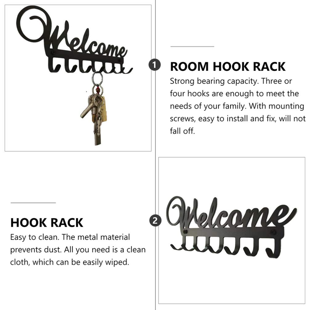 1PC Heavy Duty Wall Mounted Key Hook - Durable Stainless Steel Hanger for Keys, Coats & Hats - Perfect for Living Room, Bathroom, Kitchen & Entryway Organization