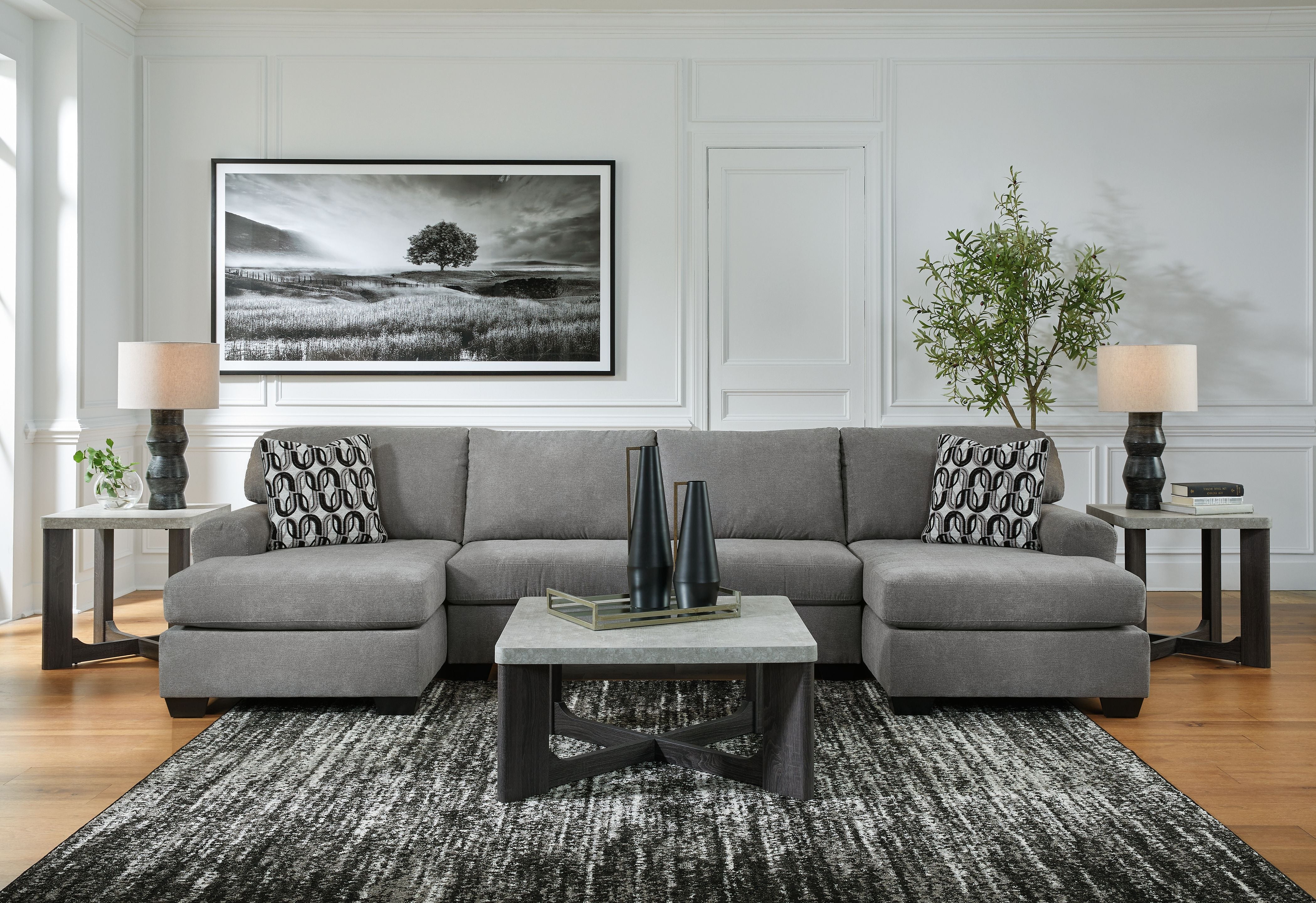 Birkdale Court Sectional Sofa - Modern L-Shaped Couch with Reversible Chaise, Soft Fabric Upholstery for Living Room, Family Room & Home Theater Comfort