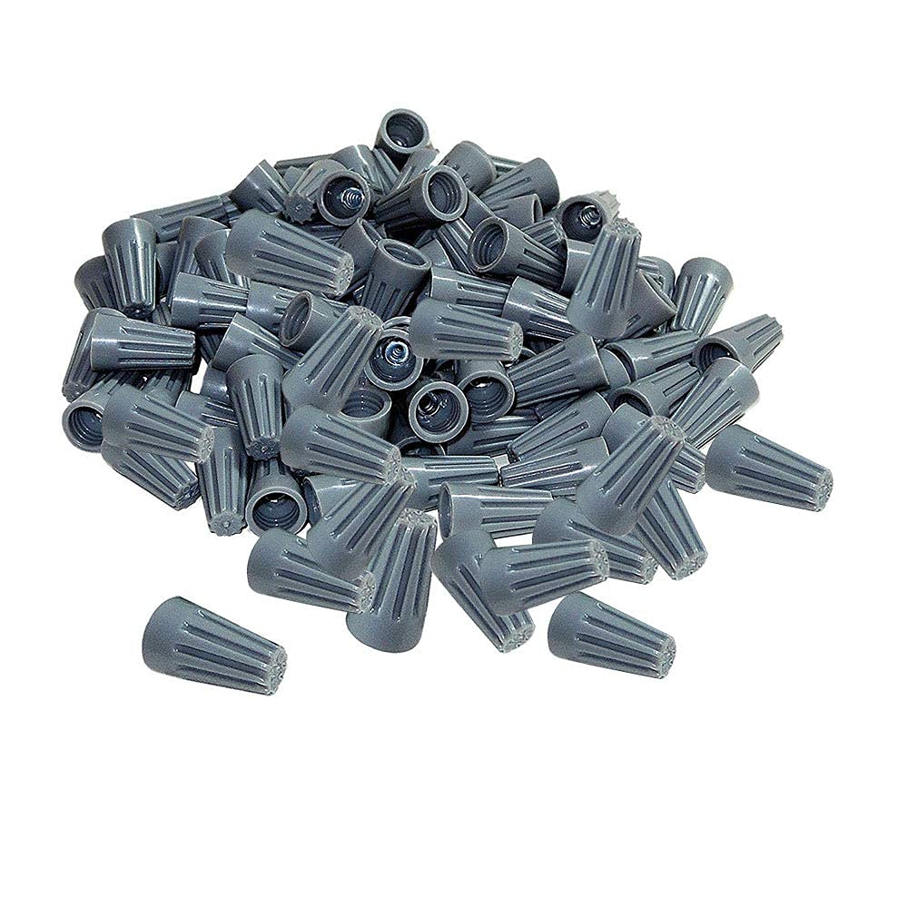 500Pcs Grey Twist-on Wire Connectors - #22-#20 AWG Spring-Loaded Electrical Caps for Easy Installation | Ideal for Home Wiring, DIY Projects & Electrical Repairs